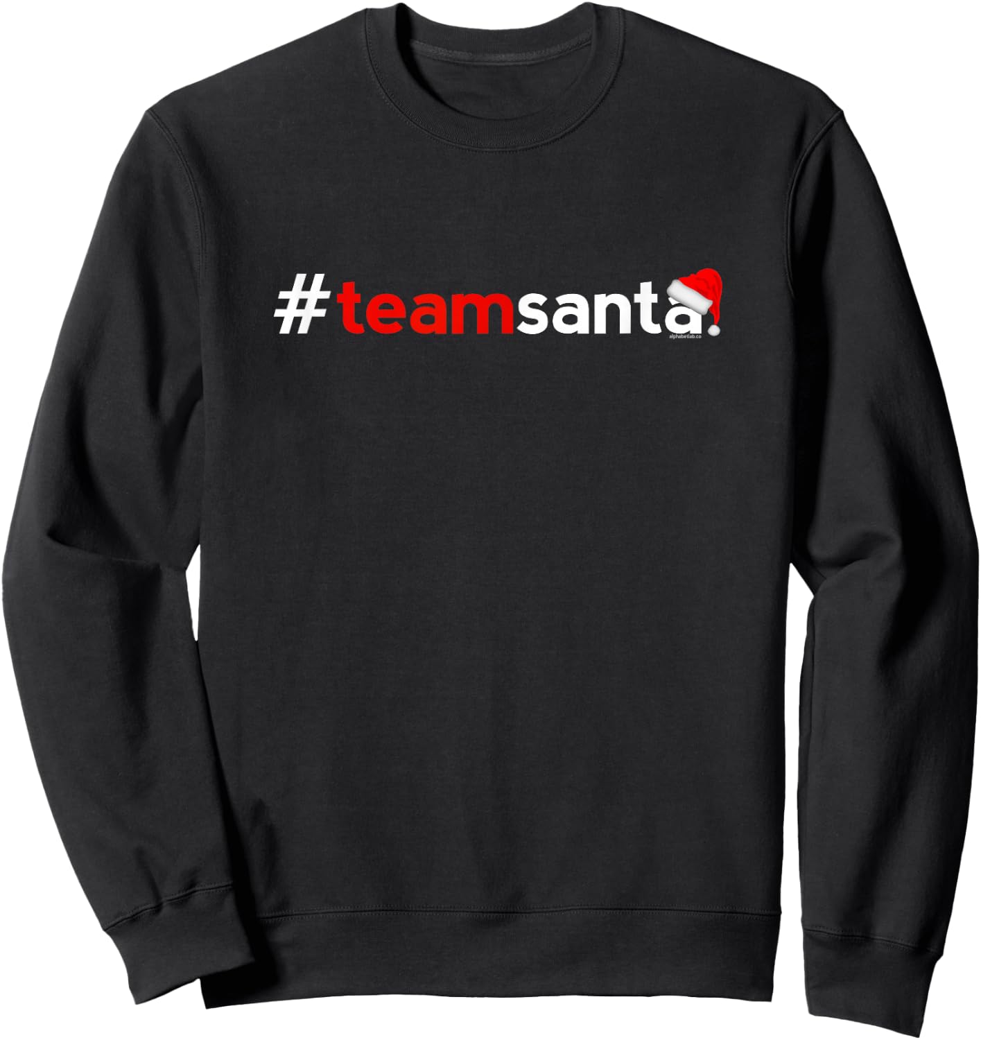 Christmas Shirts Women Kids | Team Santa Cute Idea Sweatshirt - Sweatshirt | Black