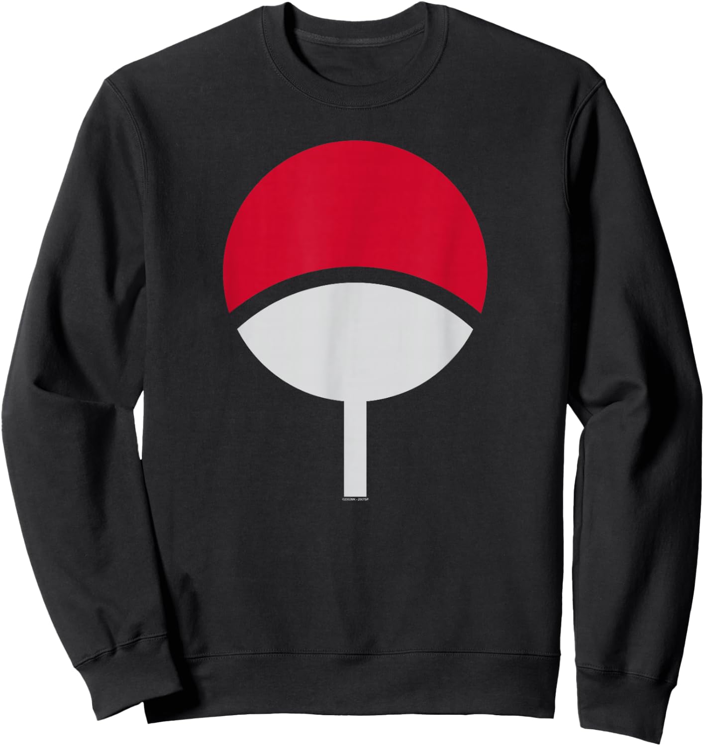Naruto Shippuden Sasuke Uchiha Clan Icon Anime Sweatshirt - Sweatshirt | Black