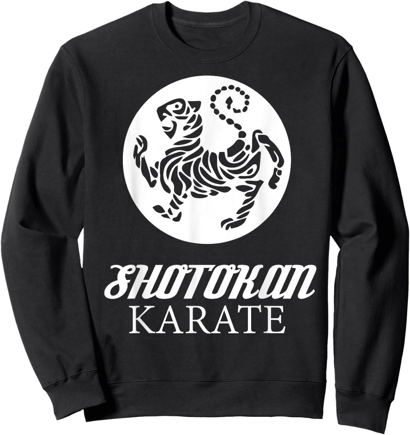Shotokan Karate Tiger Graphic Martial Arts Sweatshirt - Sweatshirt | Black