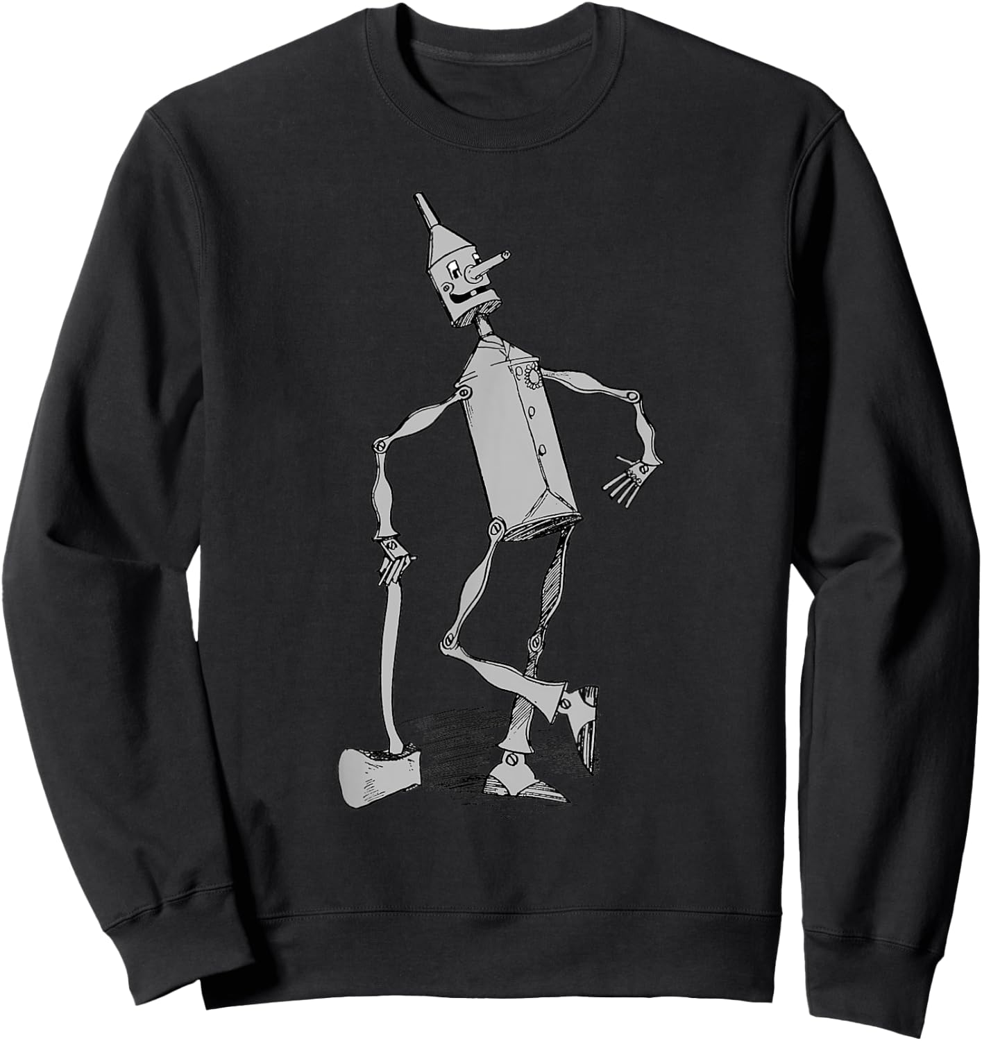 Tin Man Shirt - The Wizard of OZ -Vintage Tin Man Sweatshirt - Sweatshirt | Black