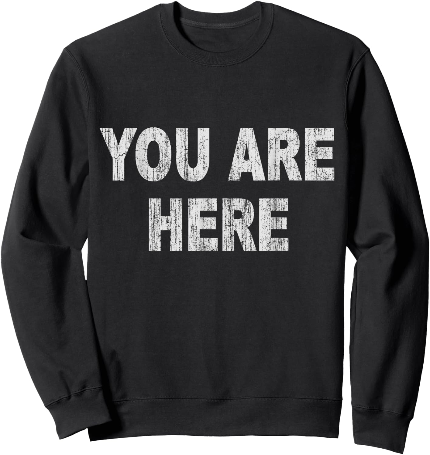 Vintage You Are Here Small Navy Sweatshirt - Sweatshirt | Black