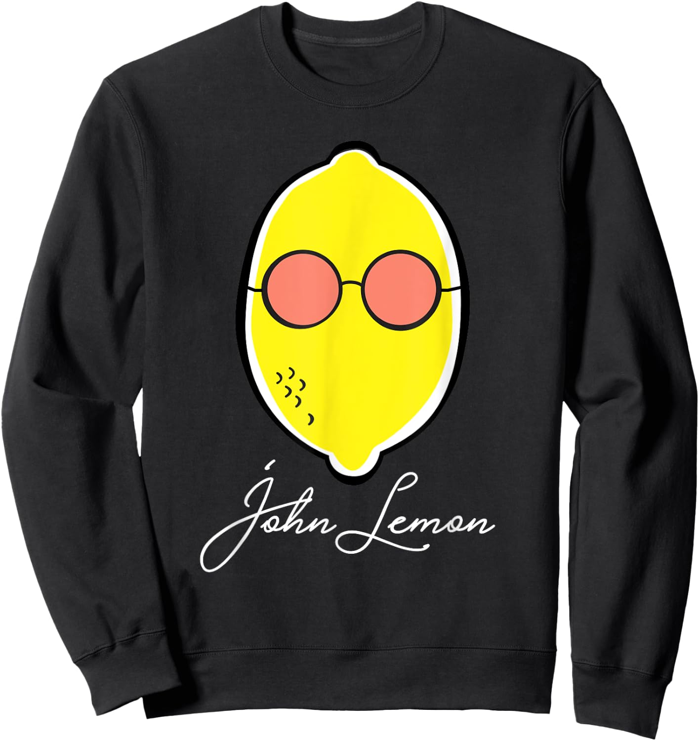 John Lemon Merch Pun Funny Gift Lime Lemon Fruit Fans Sweatshirt - Sweatshirt | Black