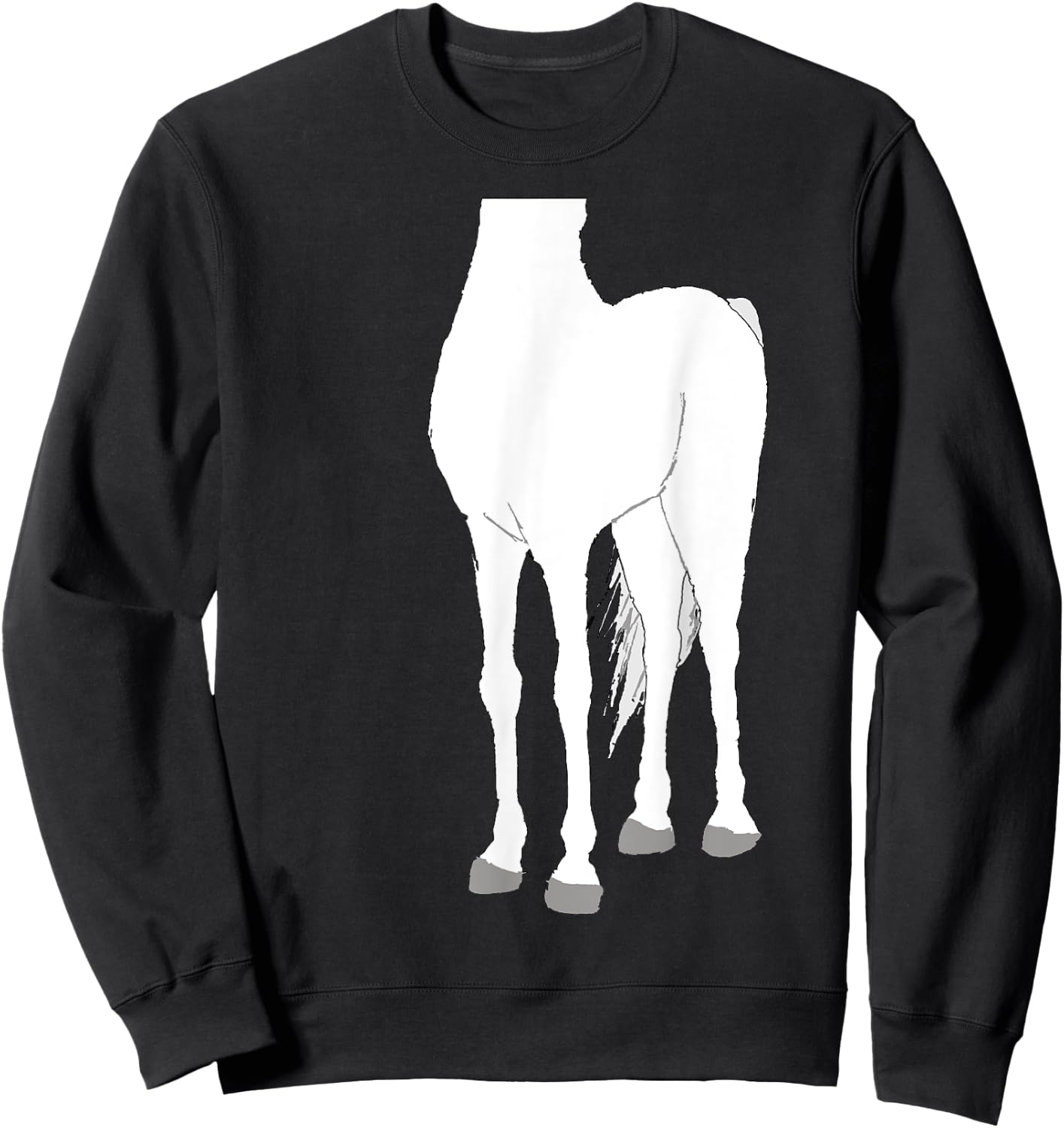 Halloween Horse Body White Costume Shirt for Kids Sweatshirt - Sweatshirt | Black
