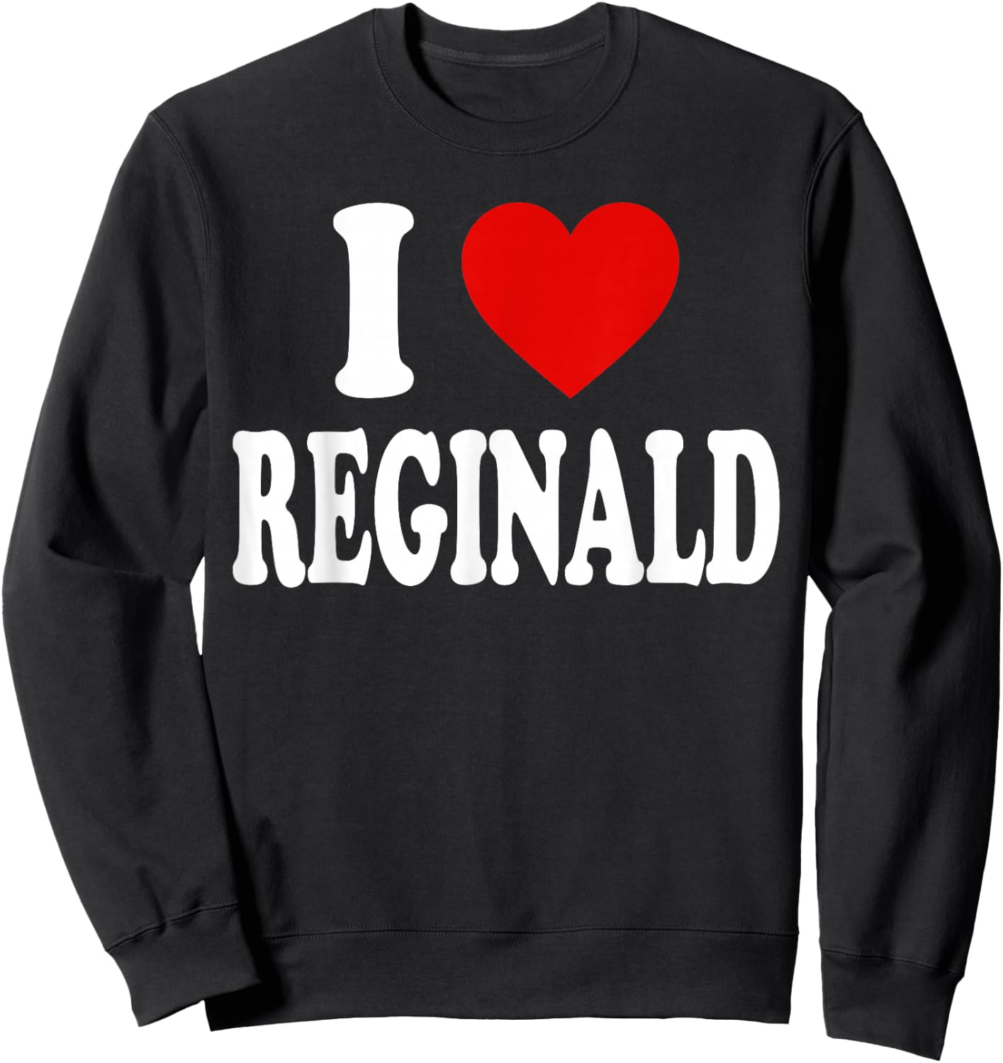 I Heart Love Reginald Sweatshirt - Sweatshirt | Black