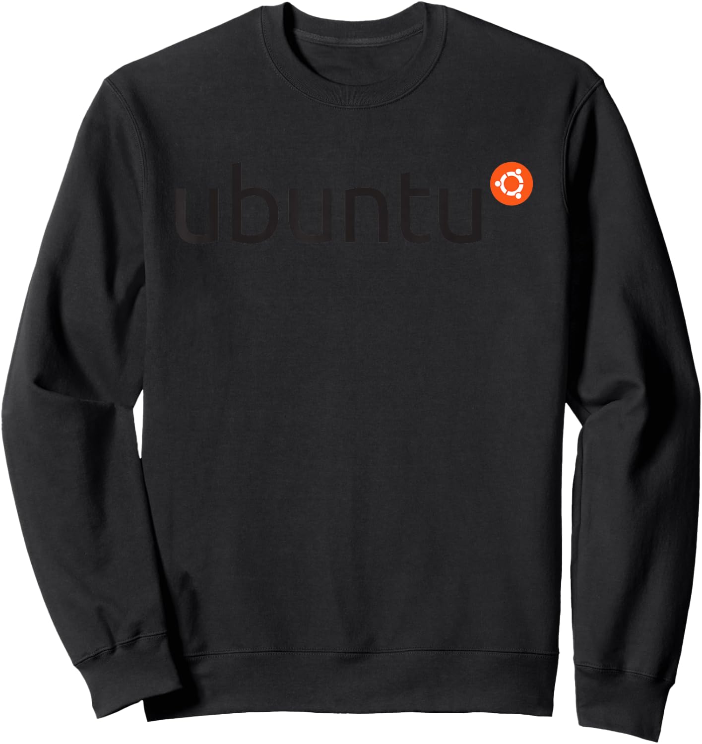 Ubuntu Official Logo Linux Operating System Sweatshirt - Sweatshirt | Black