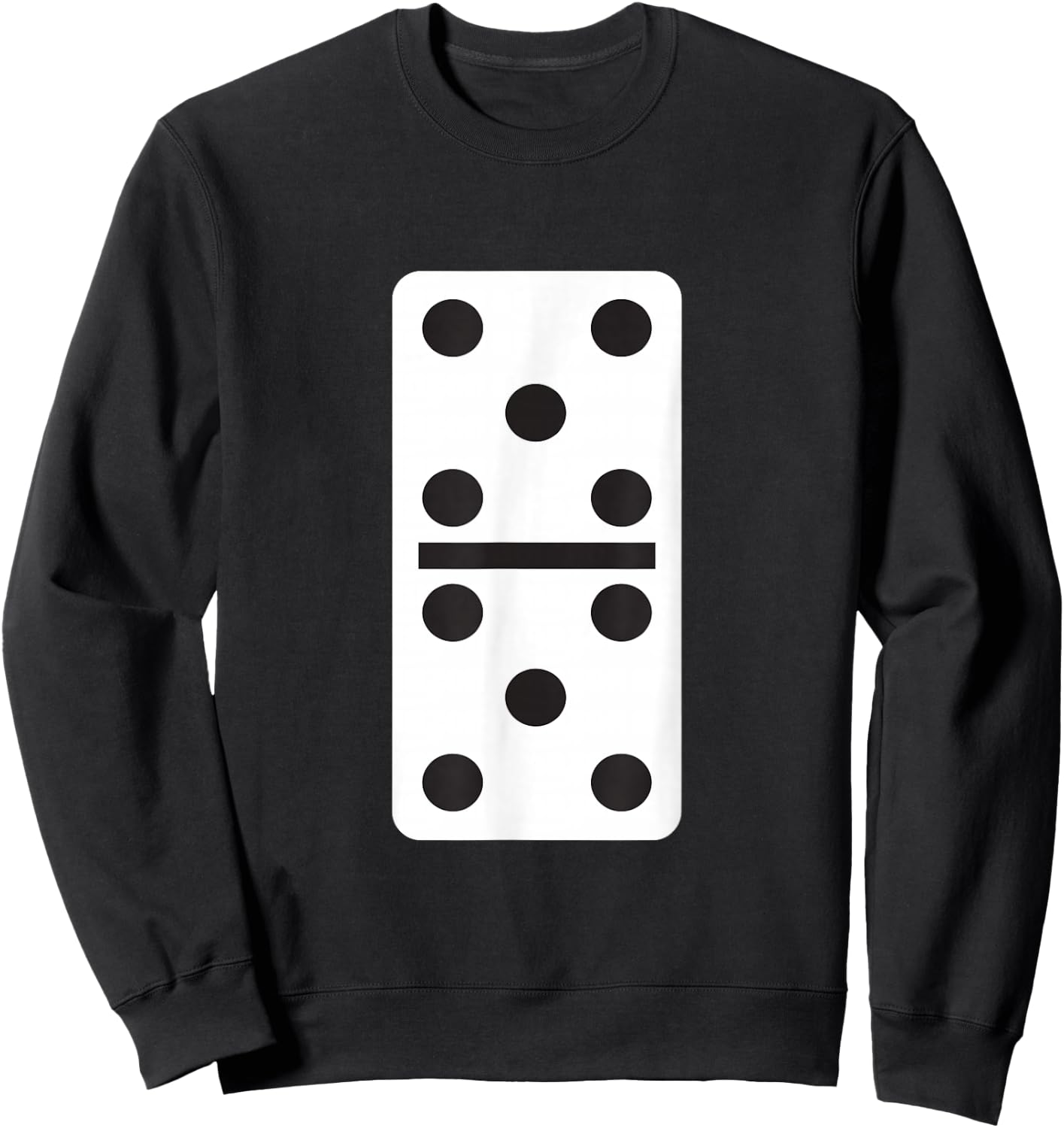 Double Five Dominoes Halloween Costume 5 Domino Game Sweatshirt - Sweatshirt | Black