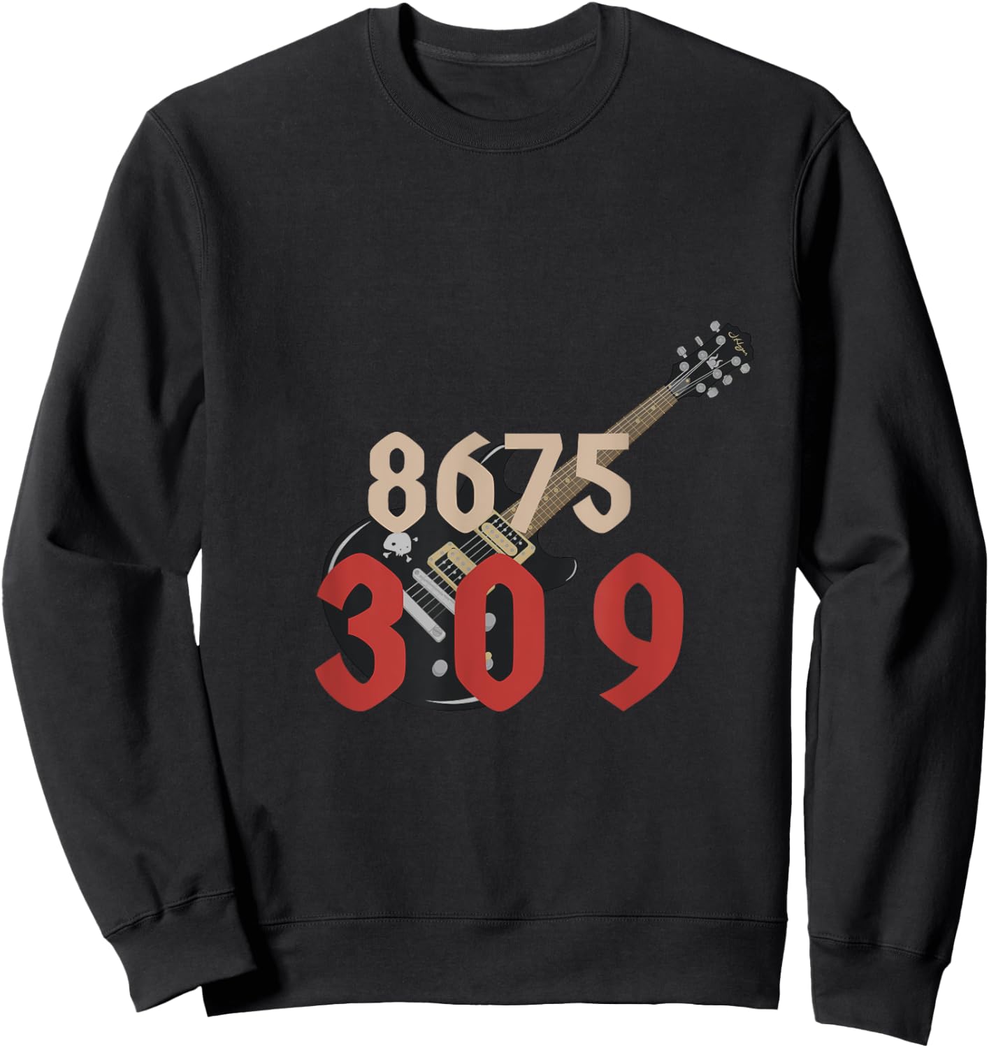 8675309 Guitar Sweatshirt - Sweatshirt | Black
