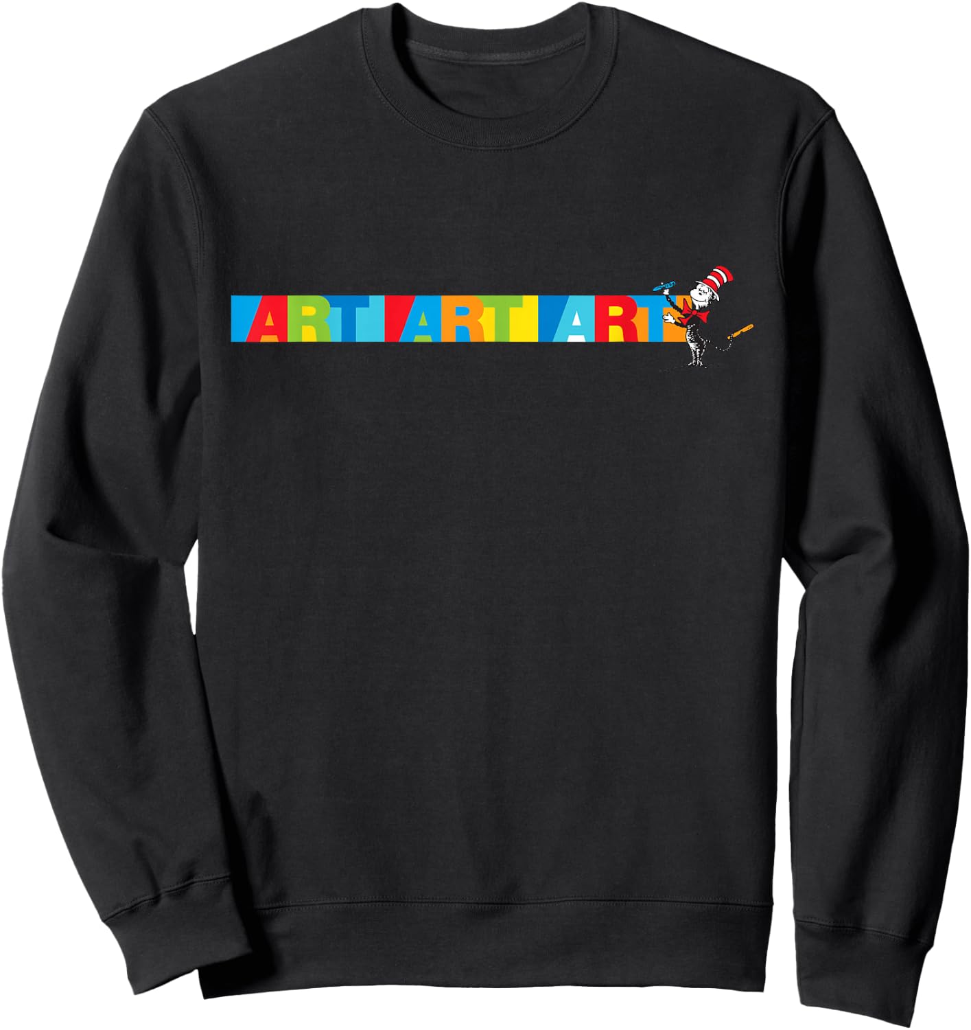 Dr. Seuss Art Art Sweatshirt - Sweatshirt | Black