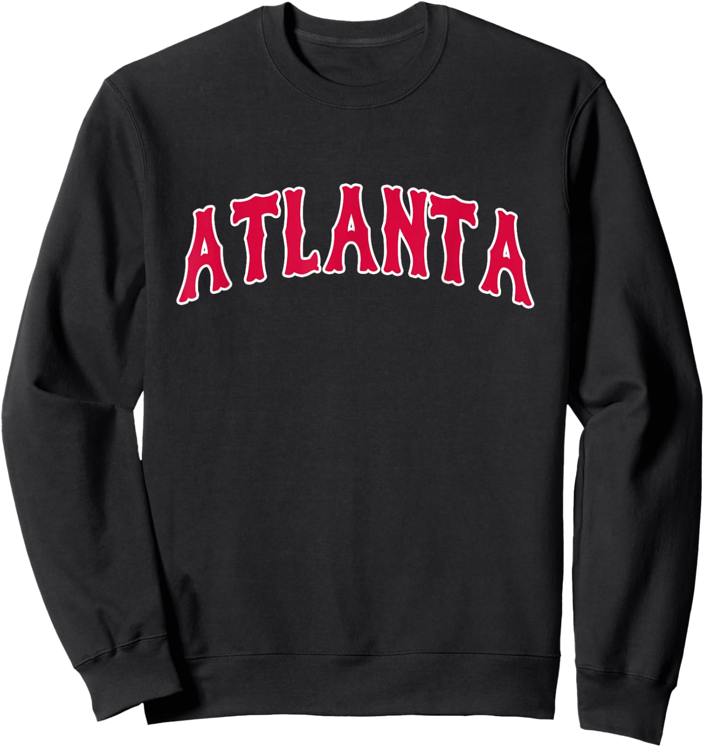 Atlanta - Throwback Design - Classic Sweatshirt - Sweatshirt | Black