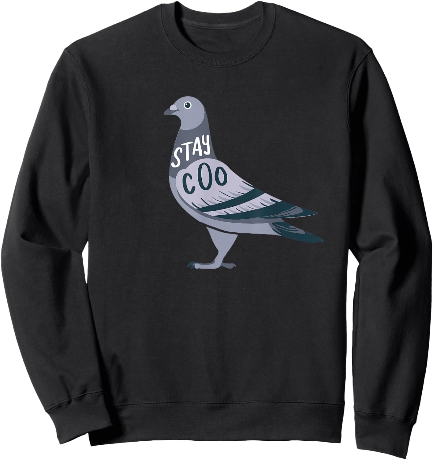 Cool Pigeon Stay Coo Columbidae Design Sweatshirt - Sweatshirt | Black