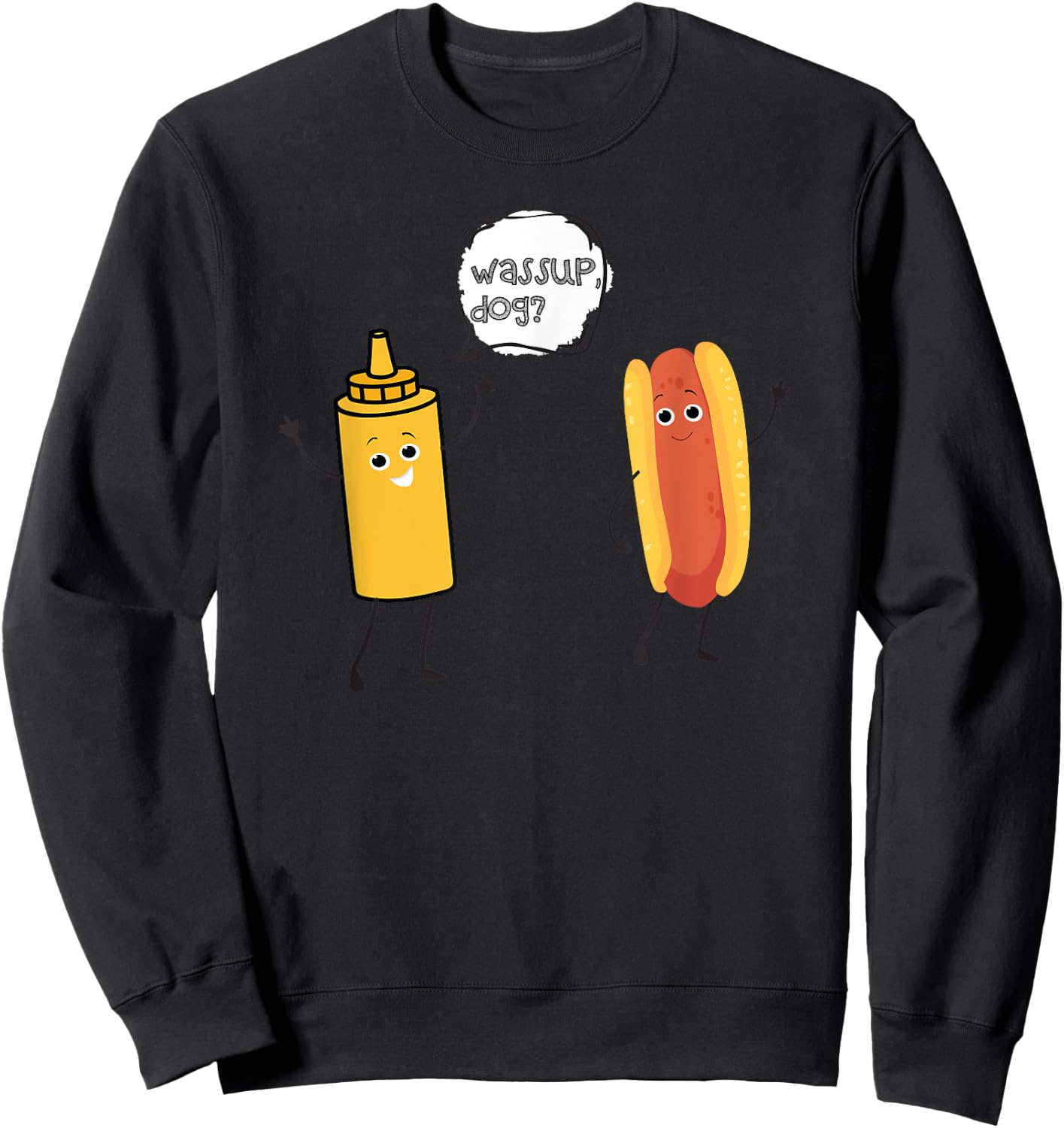 Wassup Dog Sweatshirt - Sweatshirt | Black