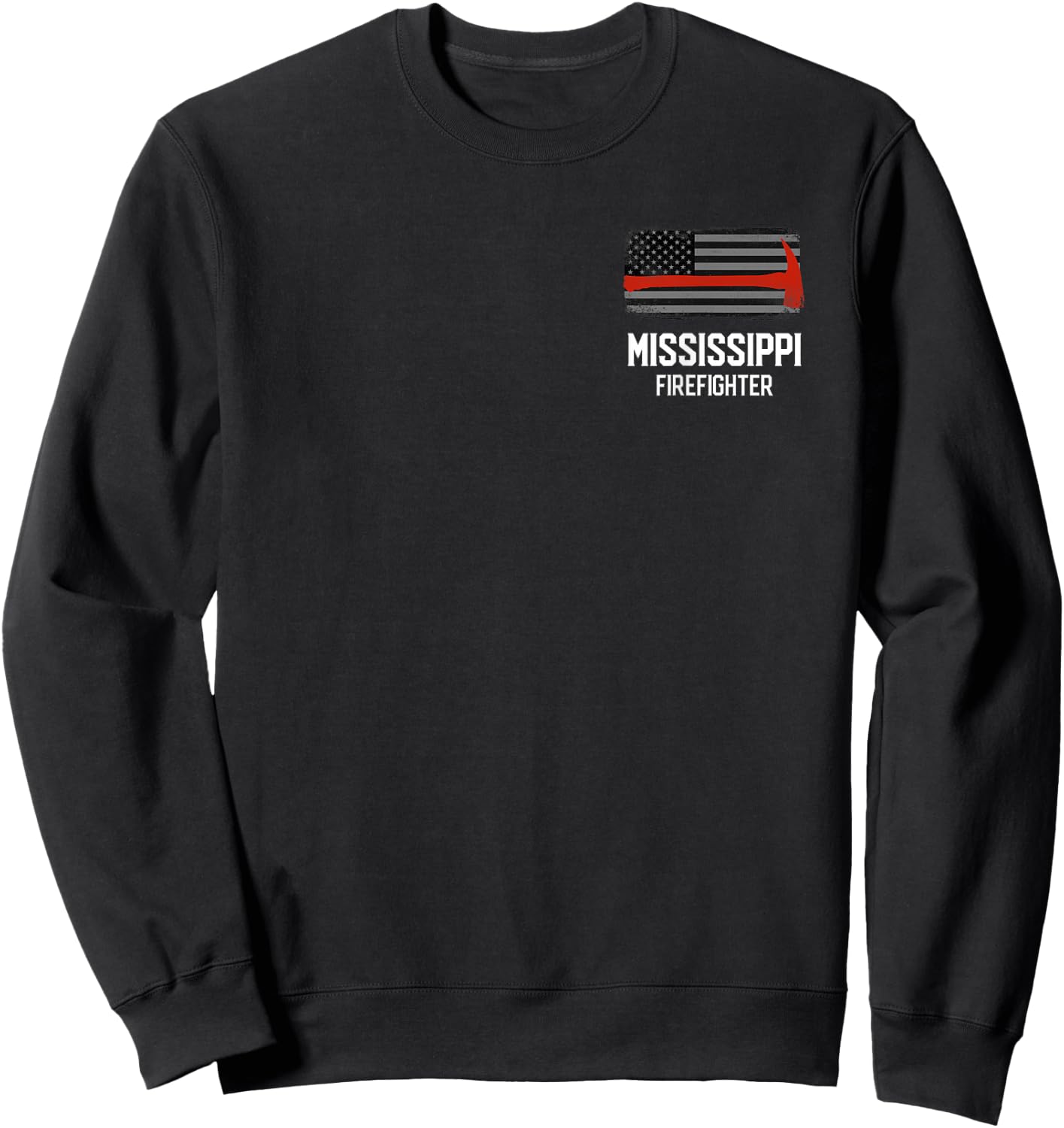 Mississippi Fire Rescue Firefighters Firemen Duty Sweatshirt - Sweatshirt | Black