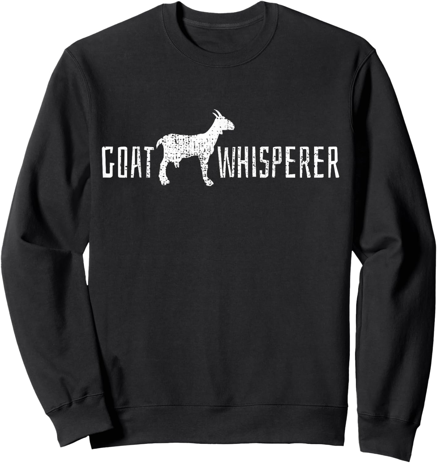 Goat Whisperer Animal Love Gift Sweatshirt - Sweatshirt | Black