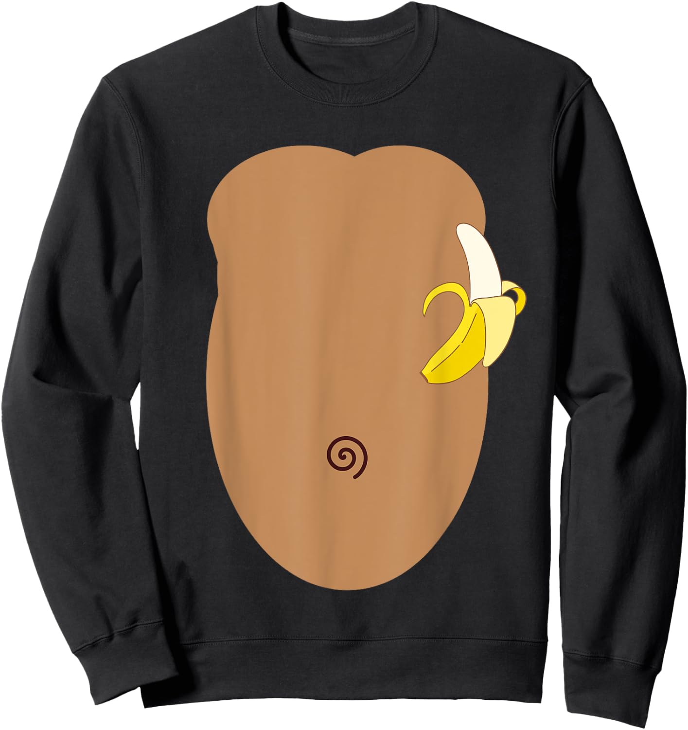 Monkey Halloween Costume Sweatshirt - Sweatshirt | Black