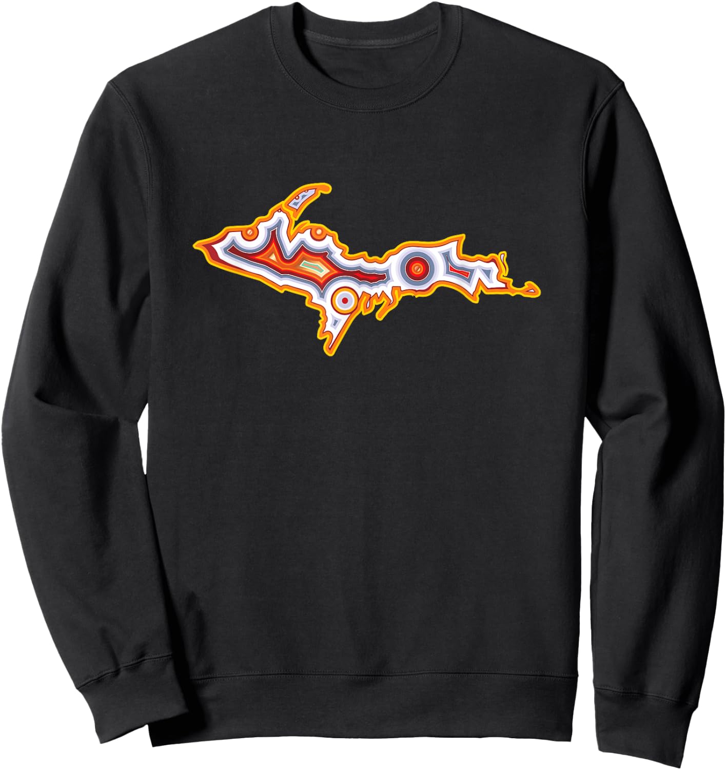 Michigan U.P. Upper Peninsula Agate Collector Sweatshirt - Sweatshirt | Black