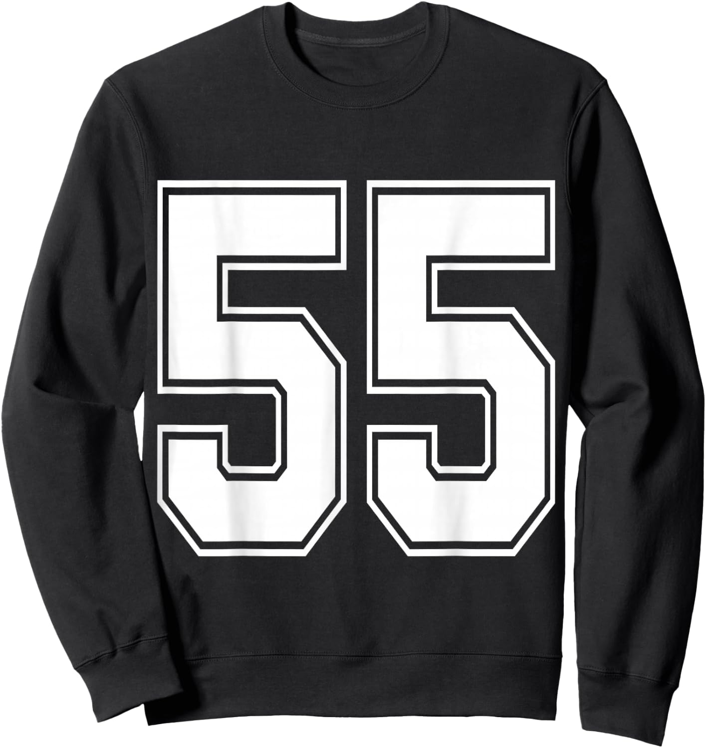 #55 Number 55 Sports. Jersey My Favorite Player #55 Sweatshirt - Sweatshirt | Black