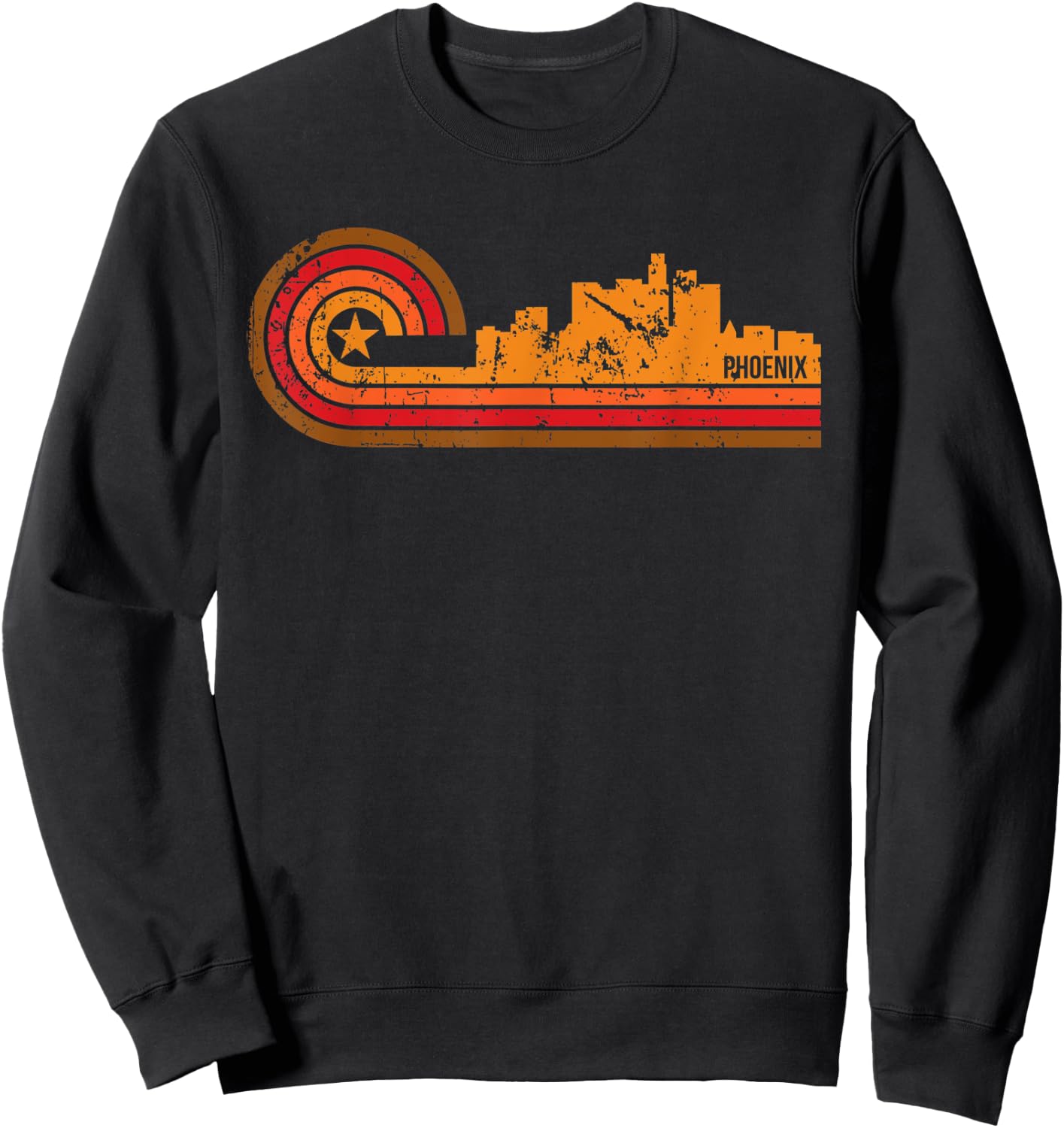 Retro Phoenix - Phoenix AZ Skyline Shirt Sweatshirt - Sweatshirt | Black