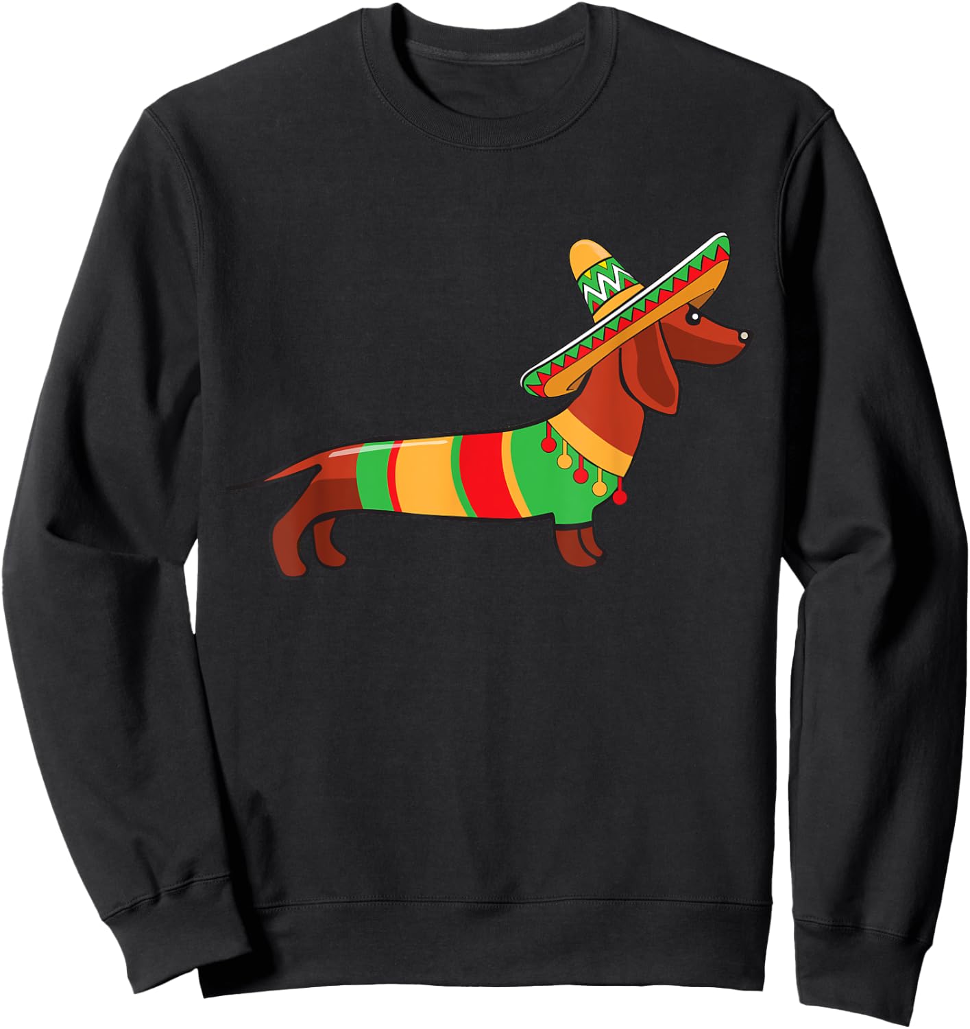 Dachshund Cinco De Mayo Shirt Mom Pet Dog Lover Gift Sweatshirt - Sweatshirt | Black