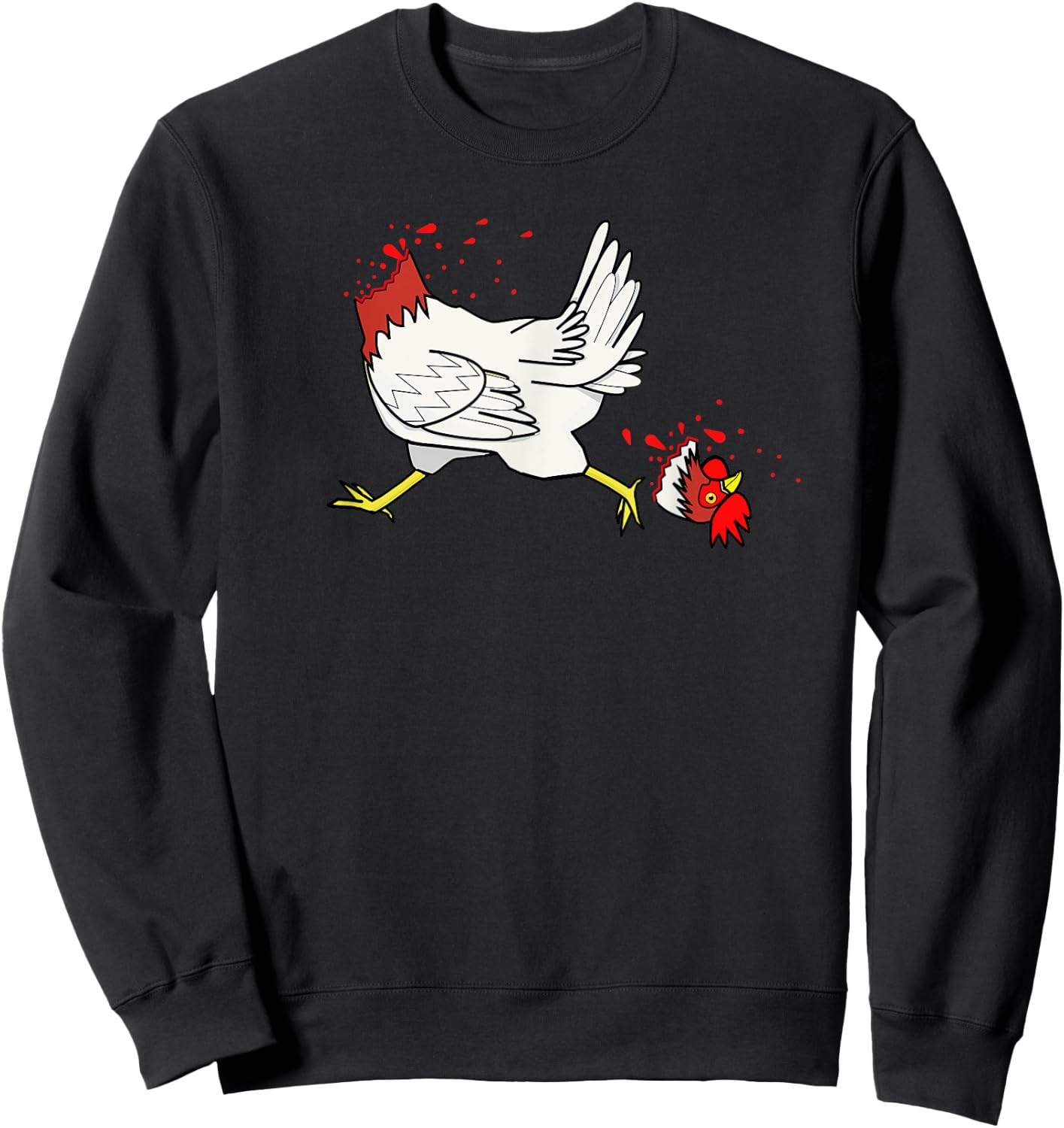Chicken With Their Head Cut Off | How I Feel Sweatshirt - Sweatshirt | Black