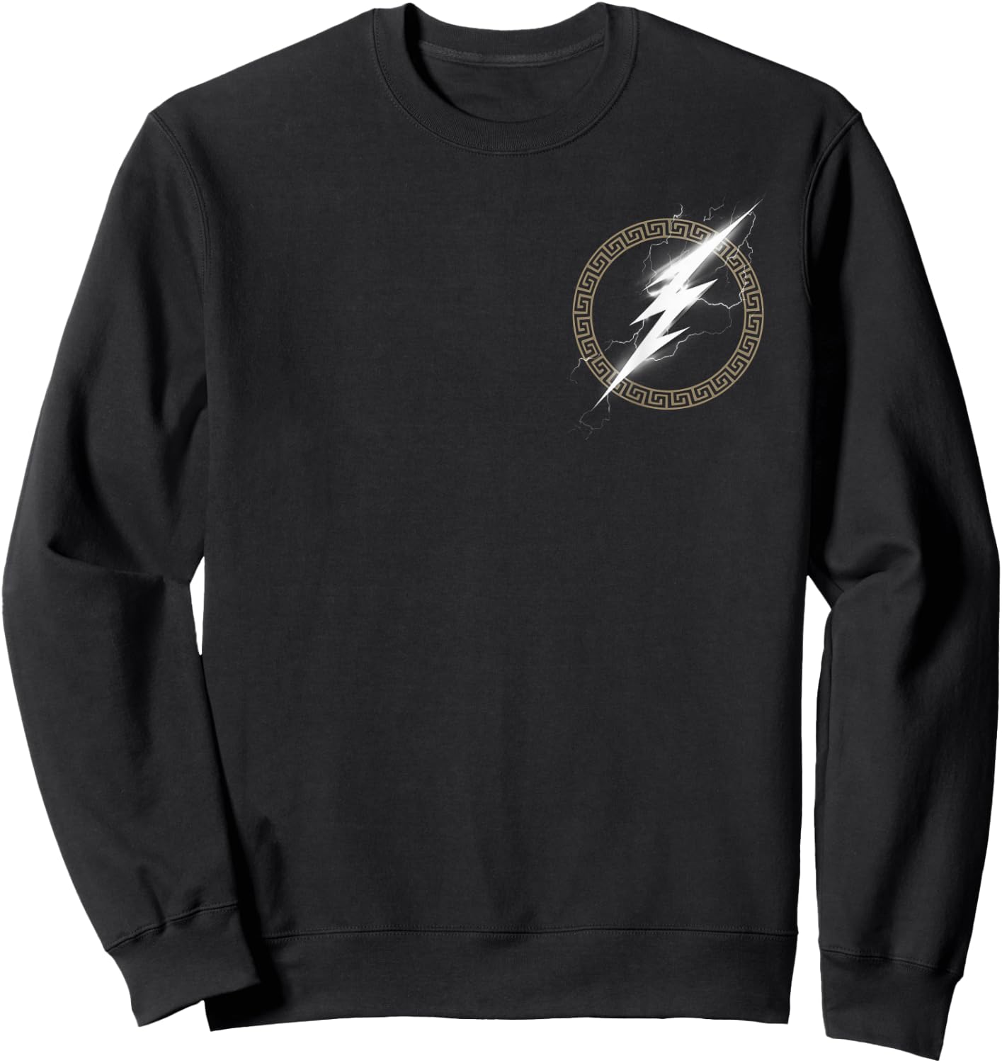 Zeus Greek God Lightning Symbol of Zeus Sweatshirt - Sweatshirt | Black