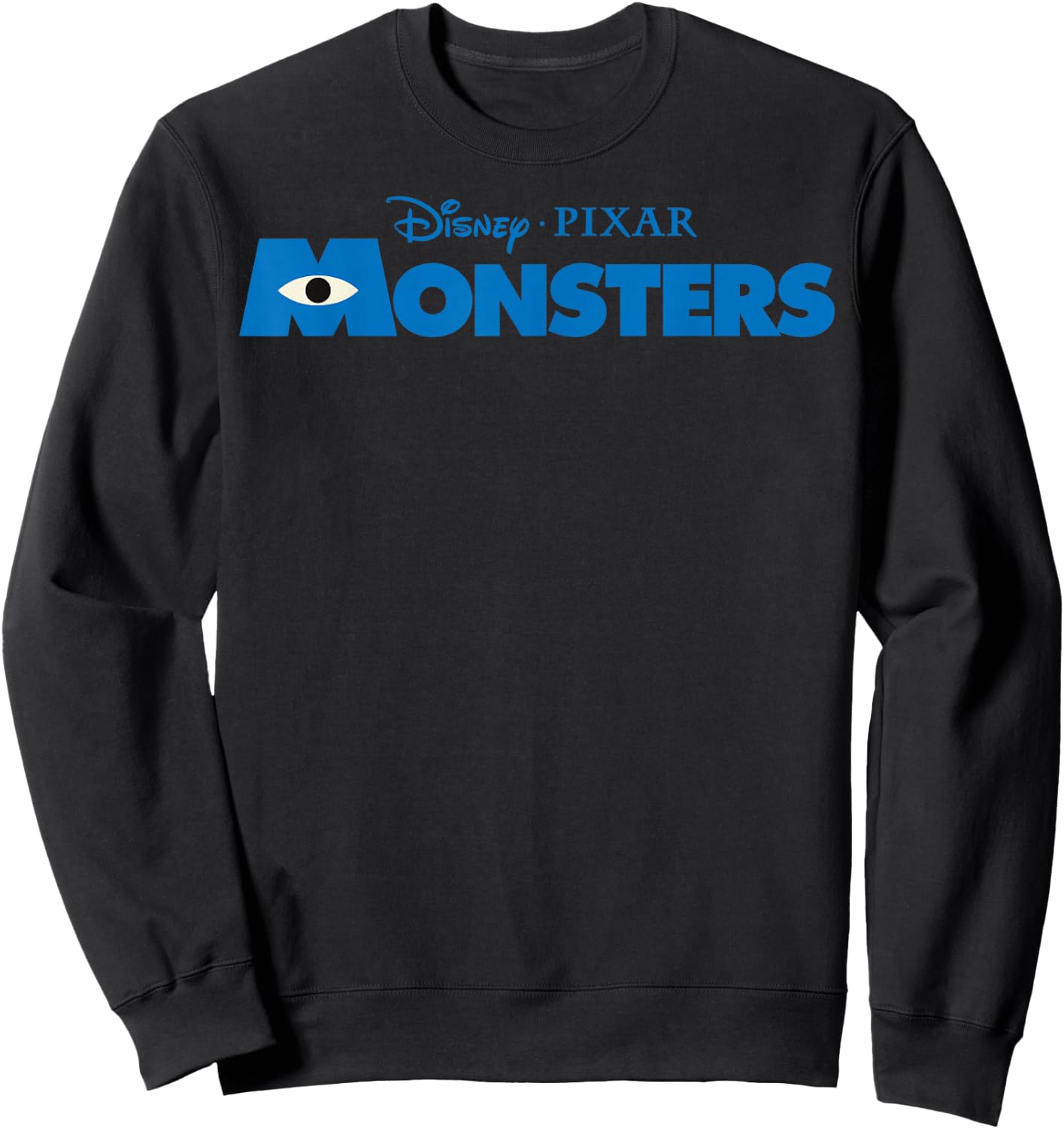 Disney Pixar Monsters Inc. Blue Movie Logo Sweatshirt - Sweatshirt | Black