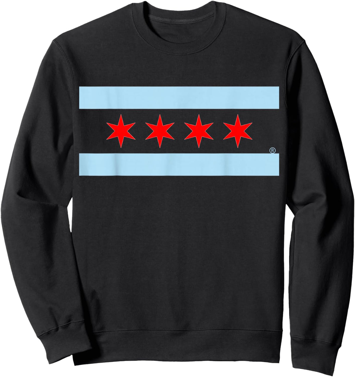 Chicago Flag Home Love Family Men Women Kids Toddler Youth Small Sweatshirt - Sweatshirt | Black