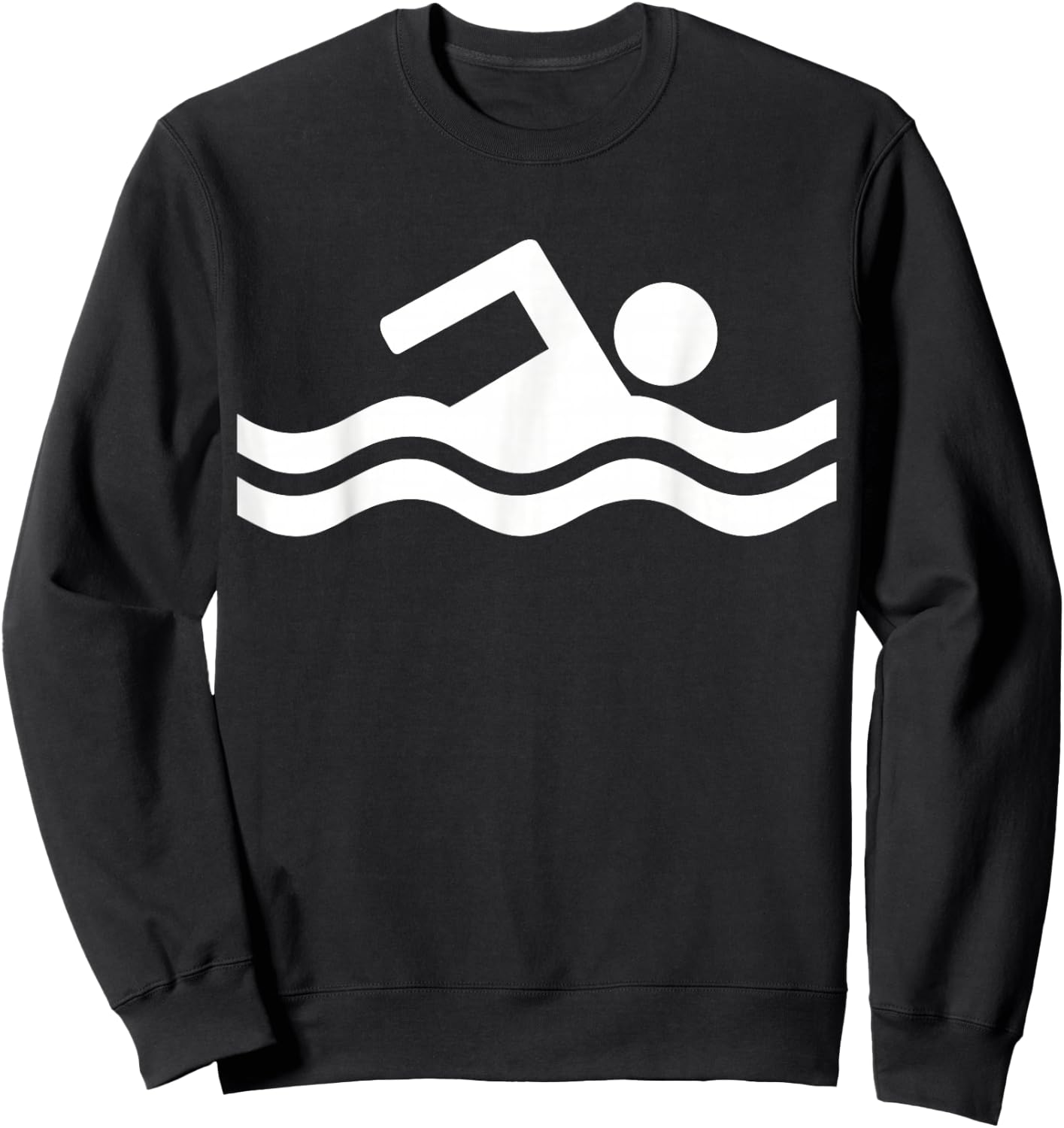 Swimming symbol Sweatshirt - Sweatshirt | Black
