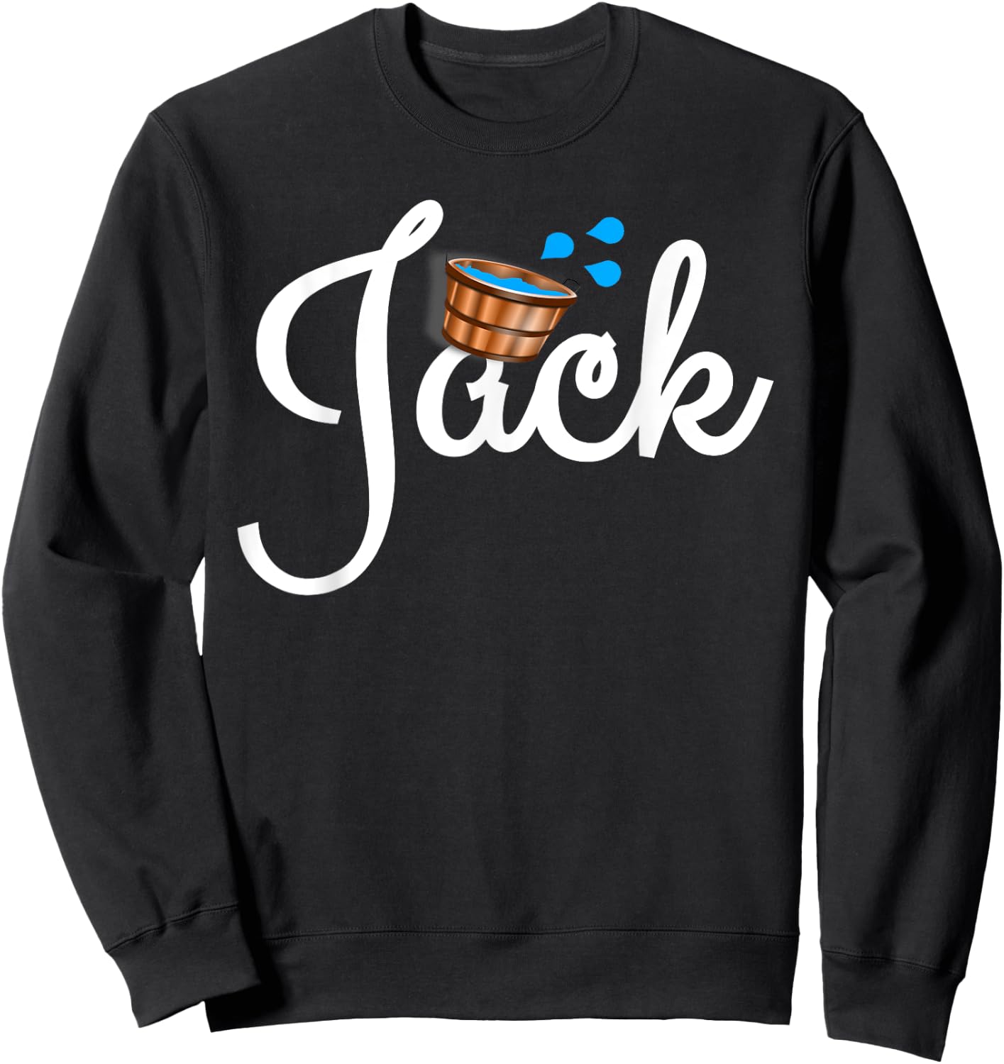 Jack and Jill Halloween Matching Couple Sweatshirt - Sweatshirt | Black