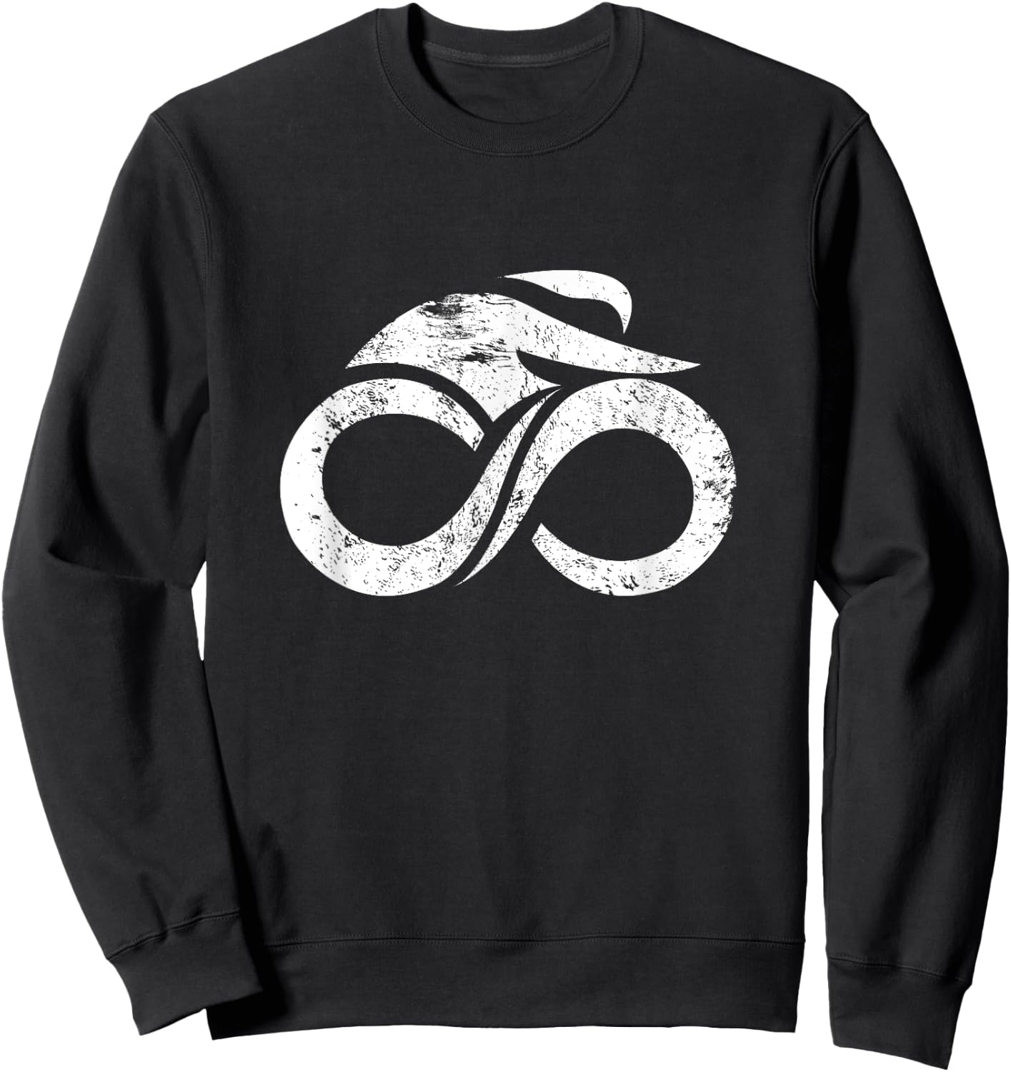 Road Bike Shirt Infinity Racing Bicycle Gift Sweatshirt - Sweatshirt | Black