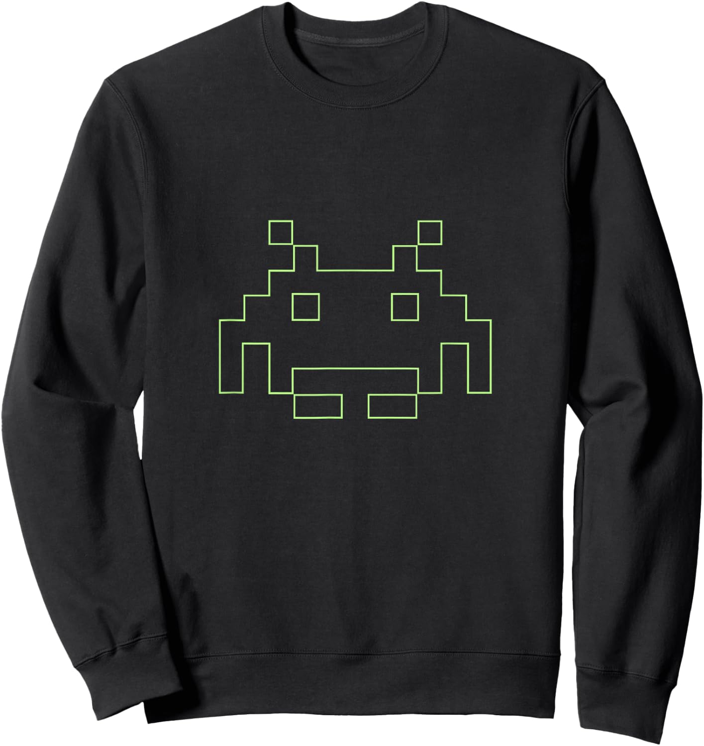 80s Arcade Game Retro Space Alien Invaders Gamer Sweatshirt - Sweatshirt | Black
