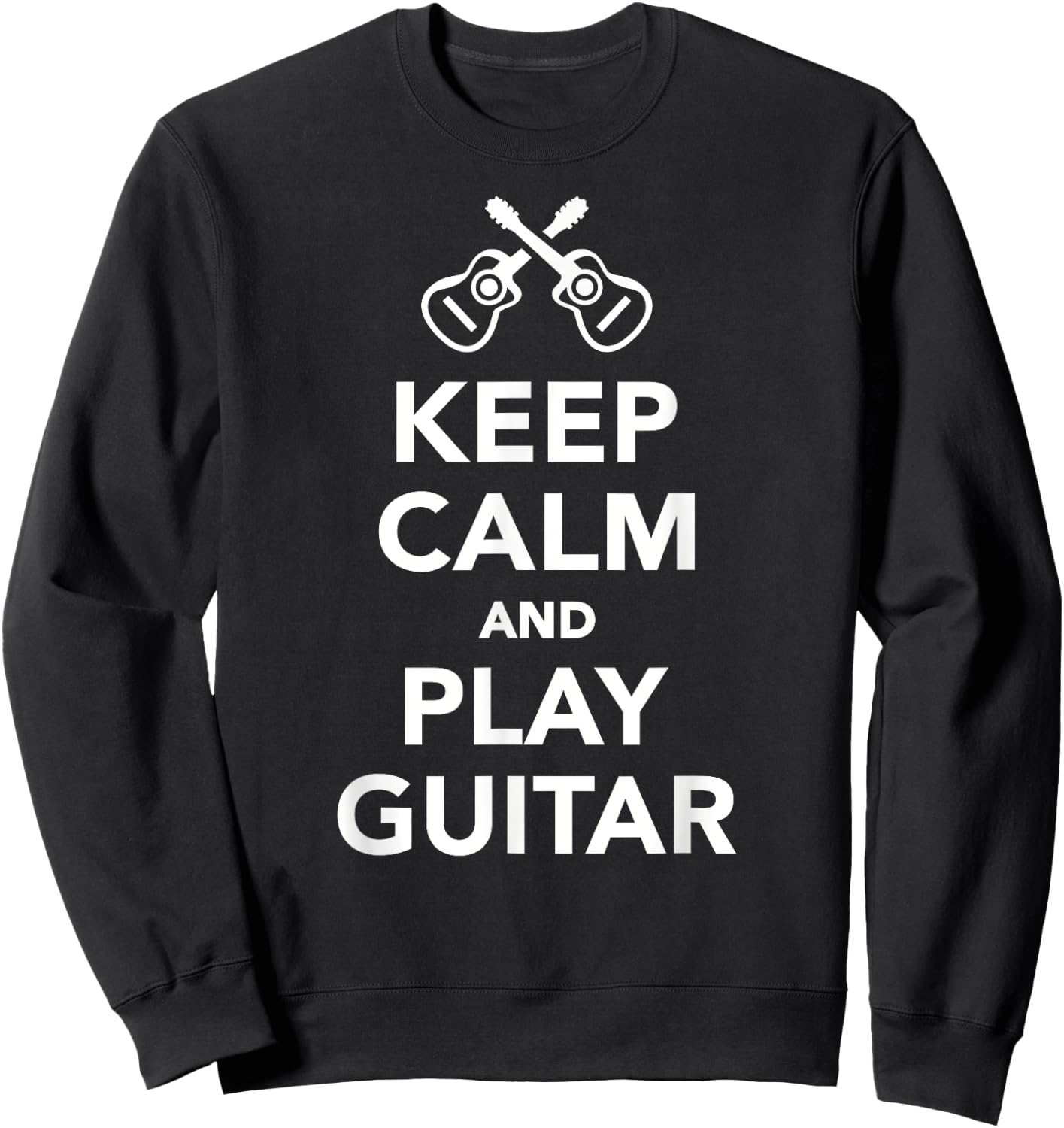 Keep calm and play guitar Sweatshirt - Sweatshirt | Black