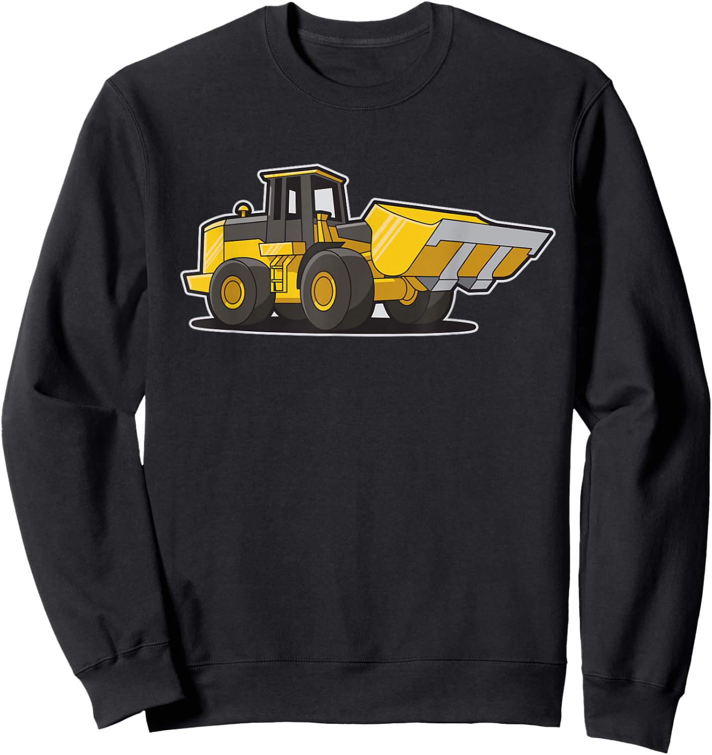 Construction Front Loader Tractor Shirt For Adults And Kids Sweatshirt - Sweatshirt | Black