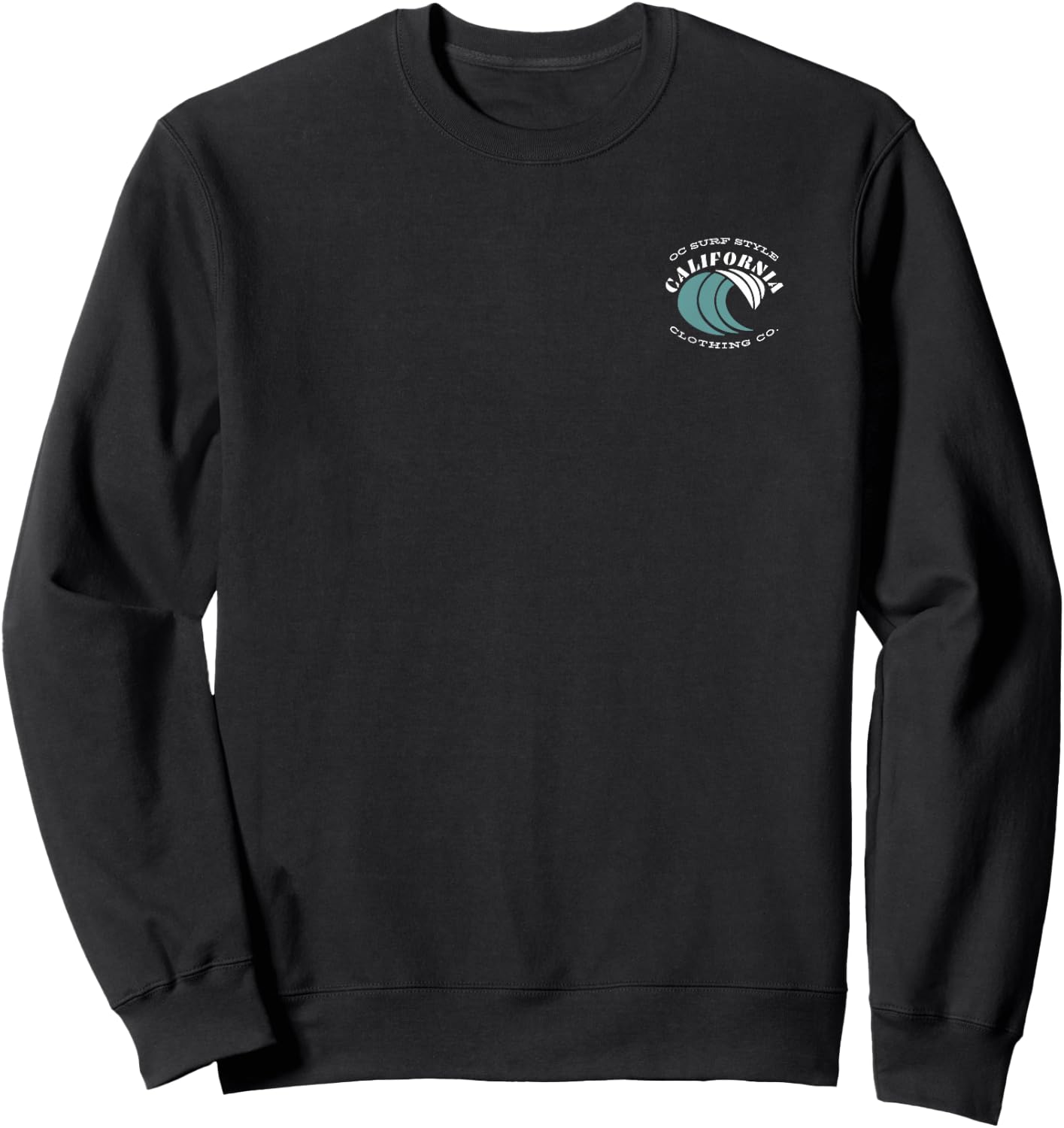 Laguna Beach California Sunset Circle Sweatshirt - Sweatshirt | Black