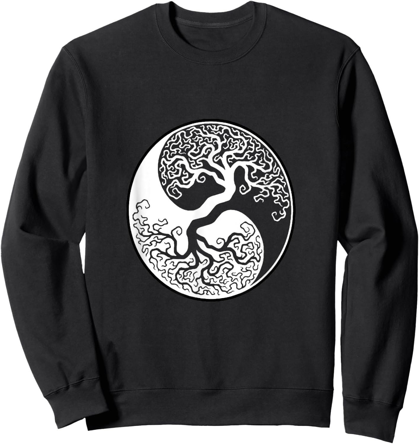 Yin Yang Tree Of Life Sweatshirt - Sweatshirt | Black