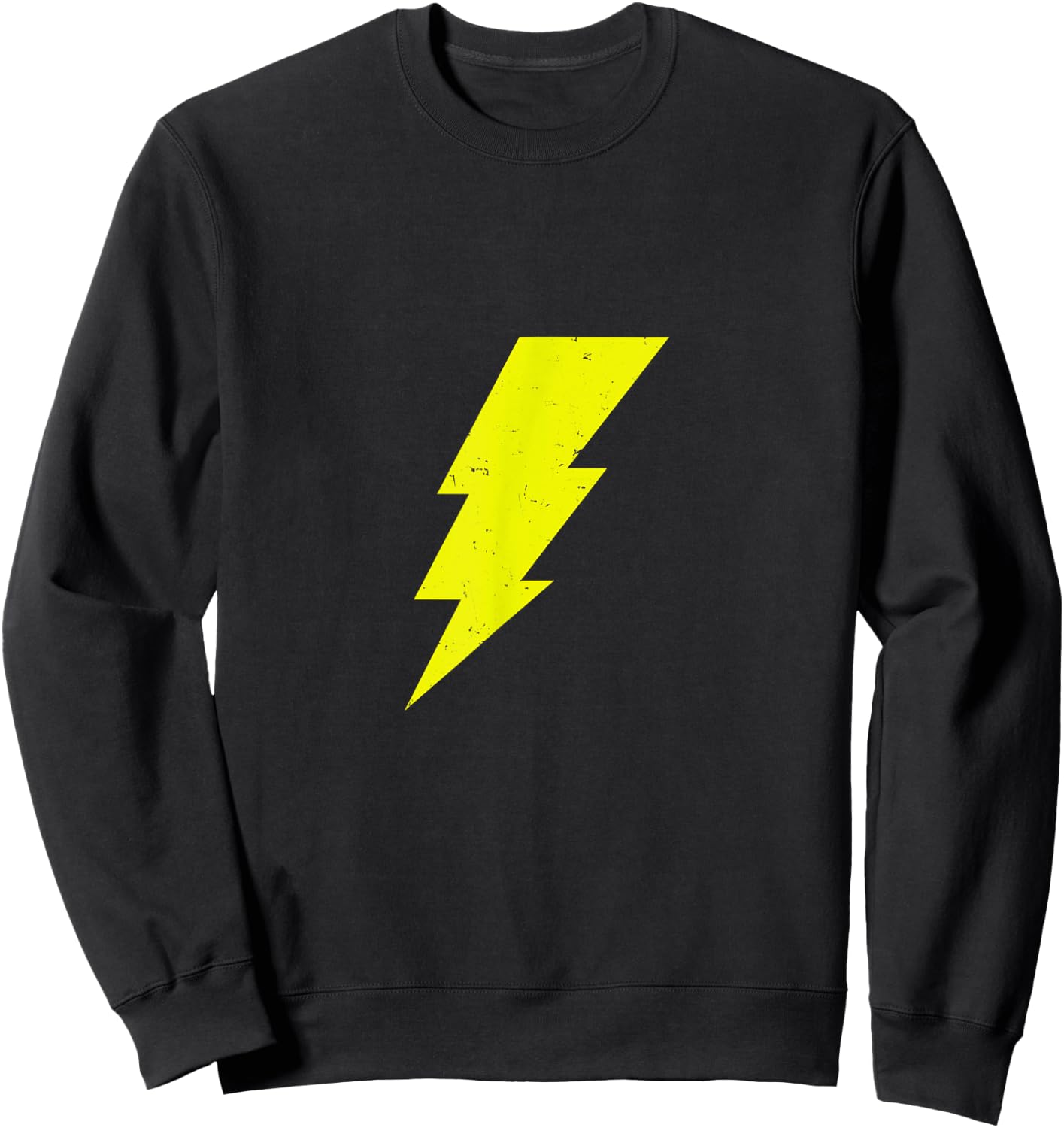 Superhero Comic Lightning Bolt Costume Suit Sweatshirt - Sweatshirt | Black