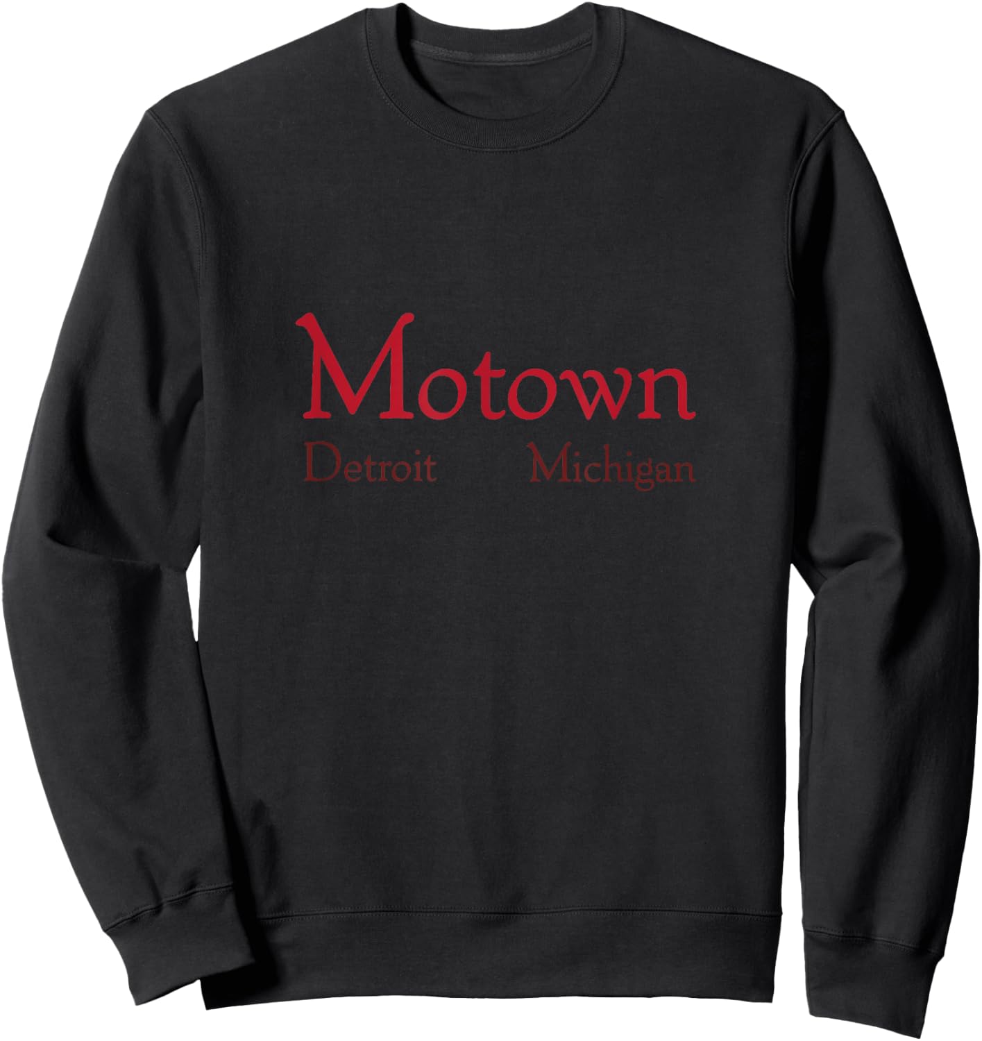 Motown shirt Detroit Motor City Michigan Music Sweatshirt - Sweatshirt | Black
