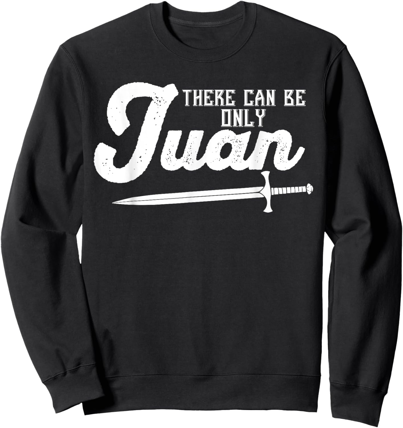 There Can Be Only Juan Shirt Cinco De Mayo White Sweatshirt - Sweatshirt | Black