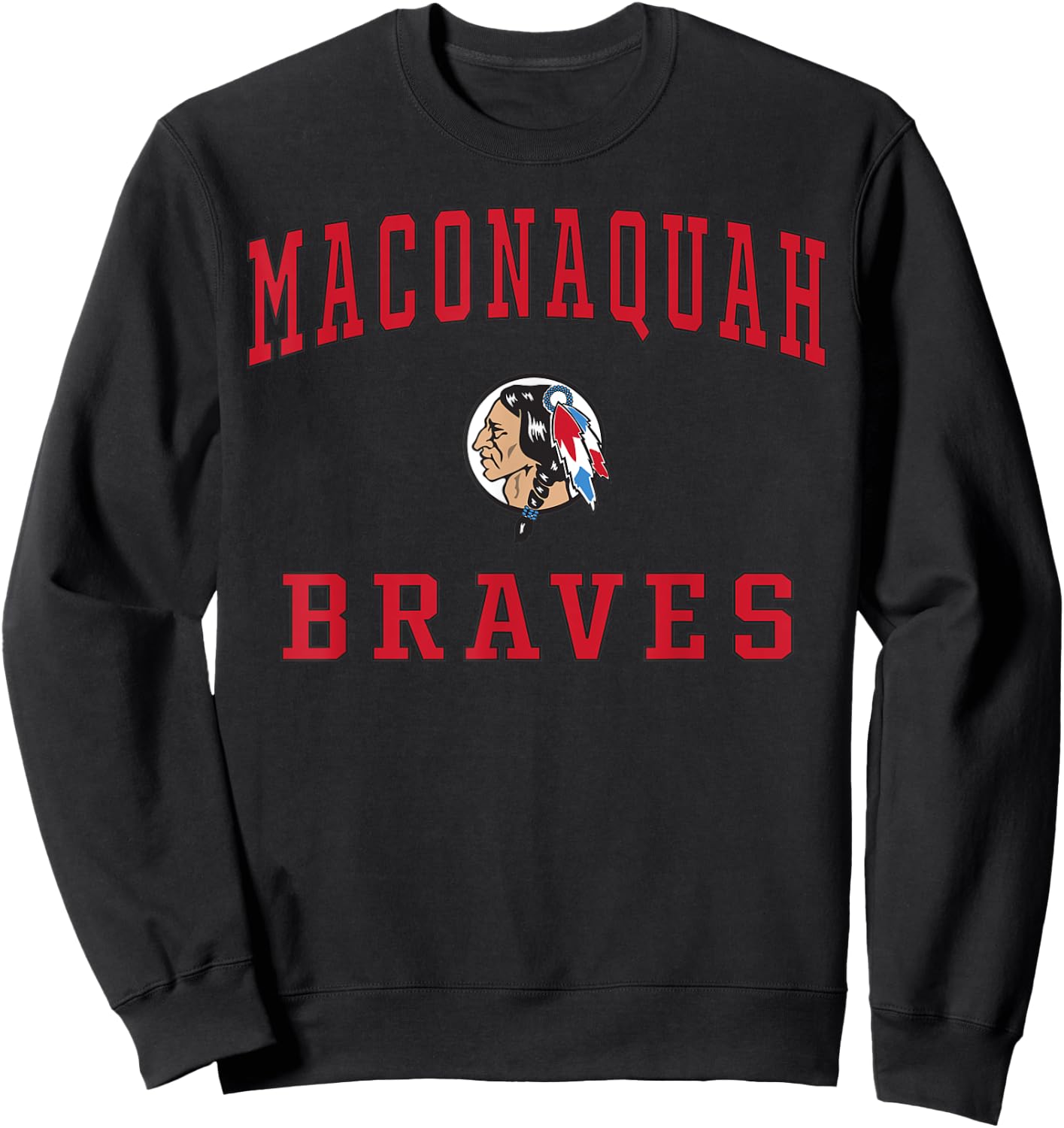 Maconaquah High School Braves Sweatshirt - Sweatshirt | Black