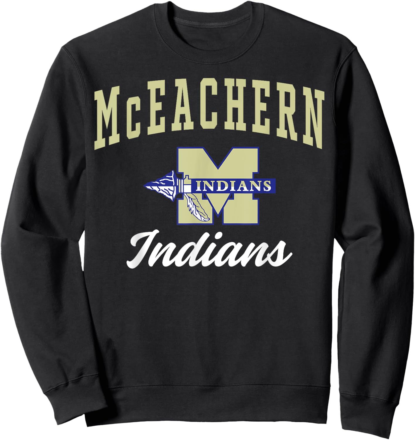 McEachern High School Indians C3 Sweatshirt - Sweatshirt | Black