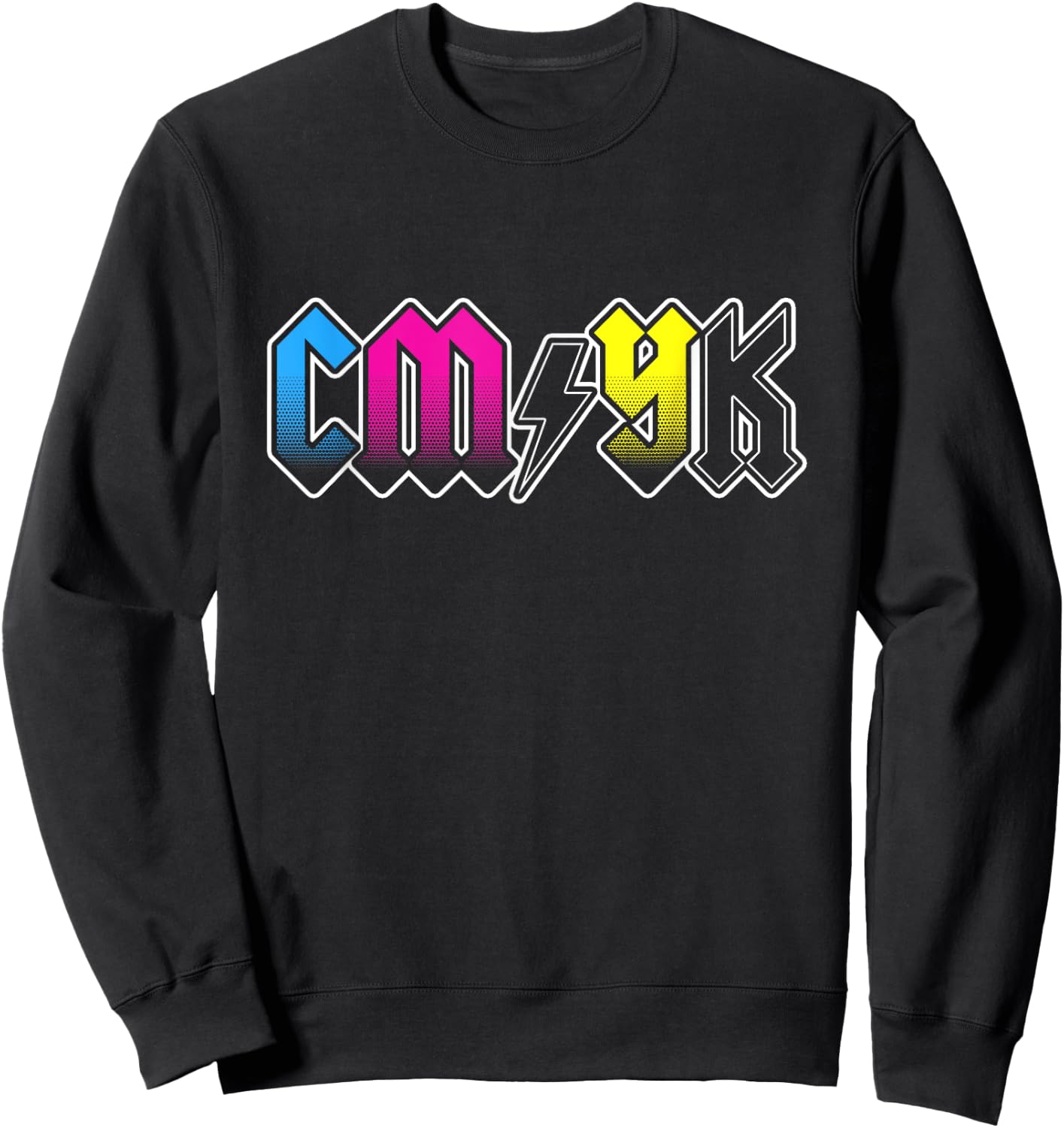 CMYK Rock Band - Graphic Designer Gift Sweatshirt - Sweatshirt | Black