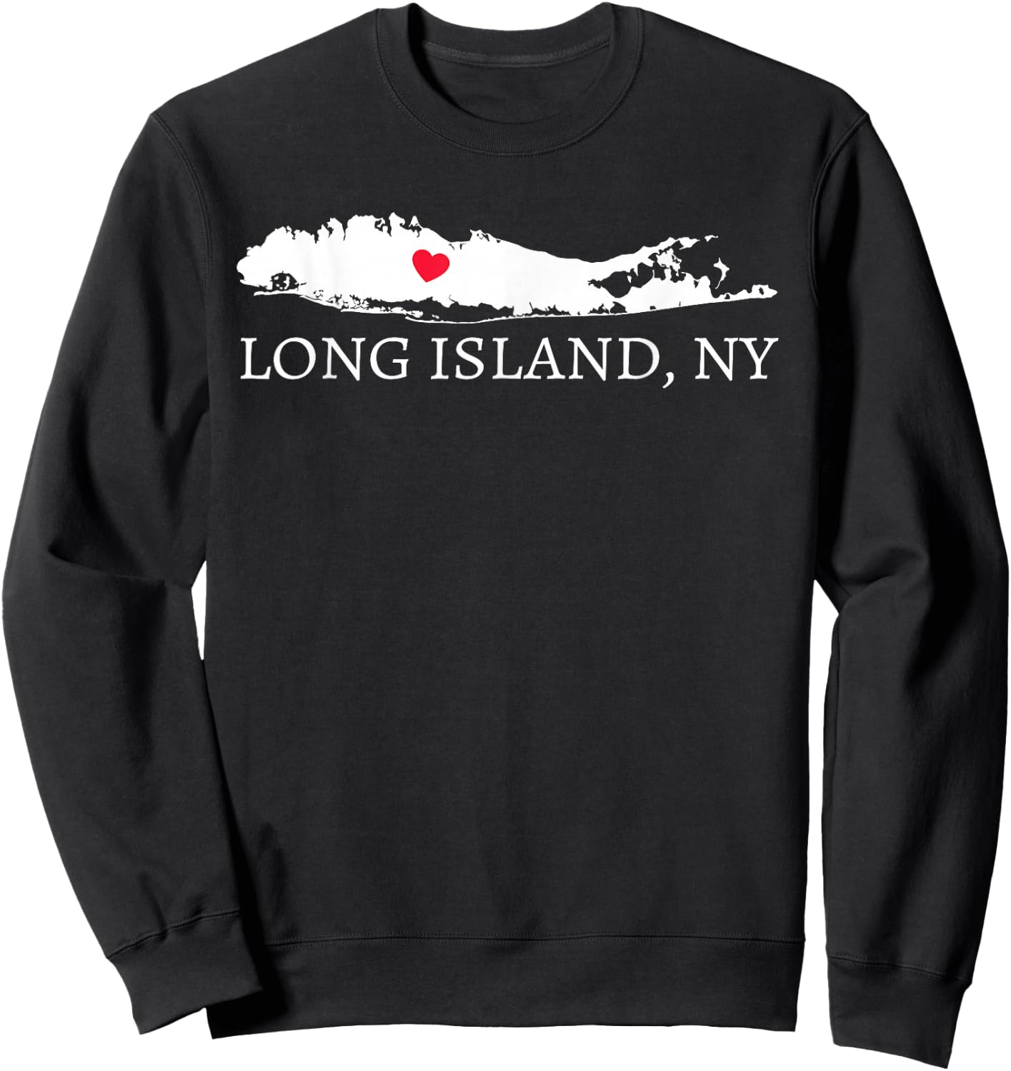 Long Island NY T Shirt Souvenir Gift Shirt Sweatshirt - Sweatshirt | Black