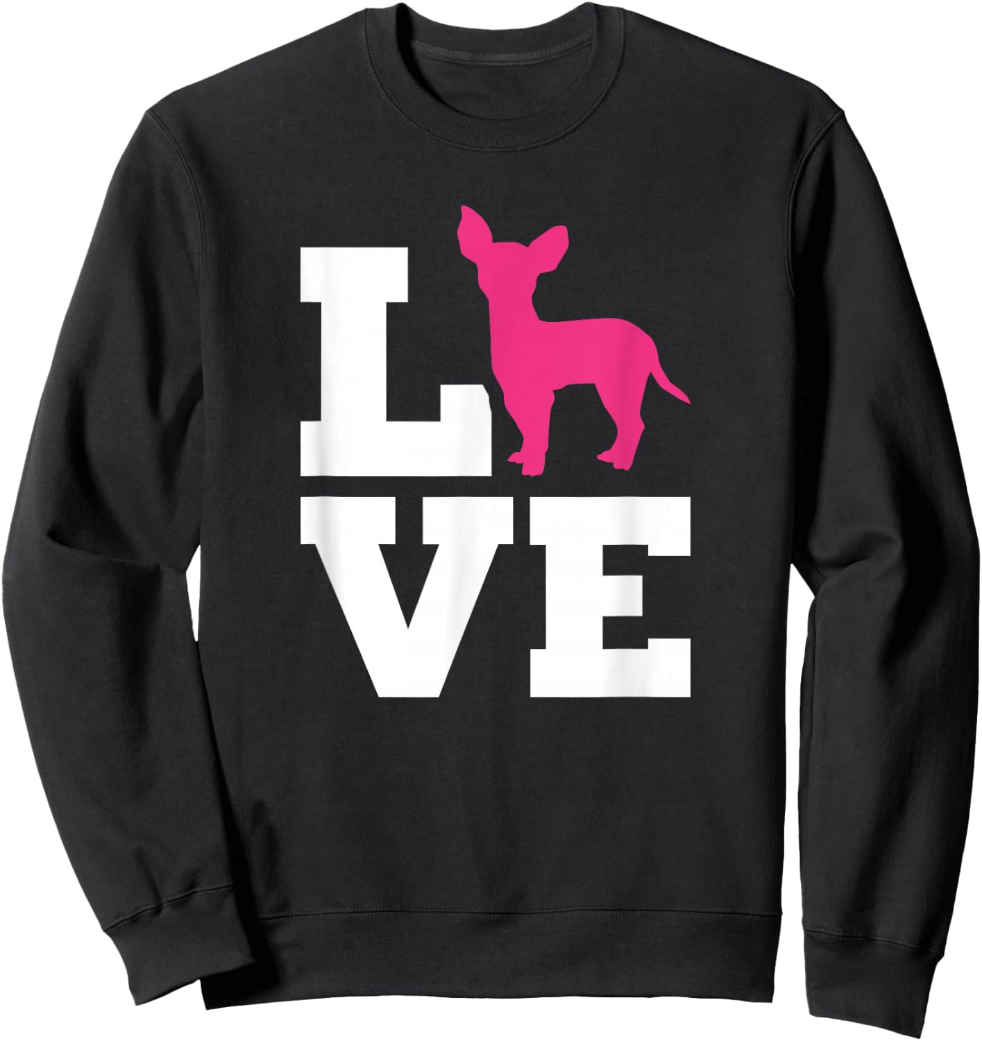 Chihuahua Love Sweatshirt - Sweatshirt | Black