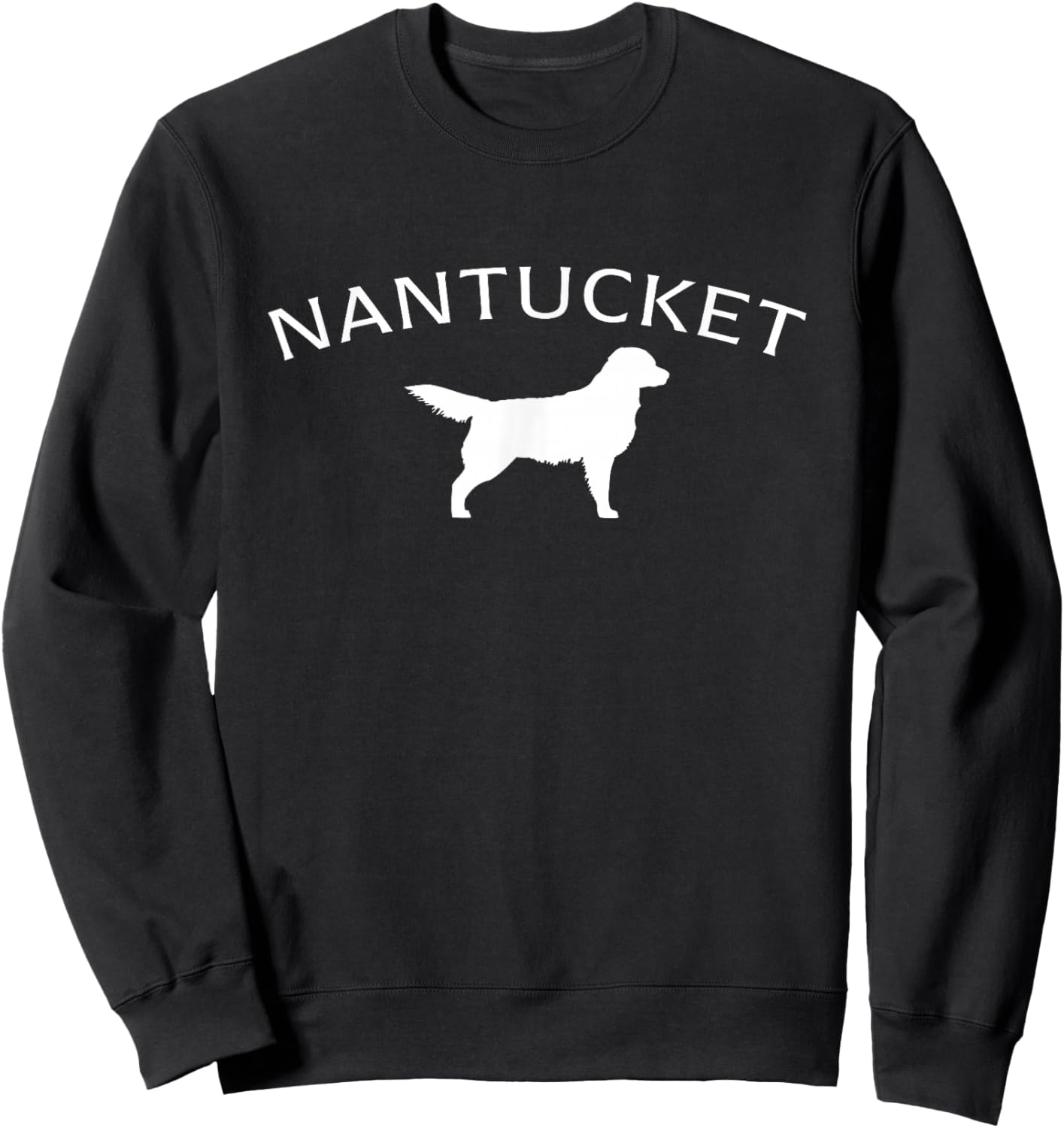Nantucket Dog White Sweatshirt - Sweatshirt | Black