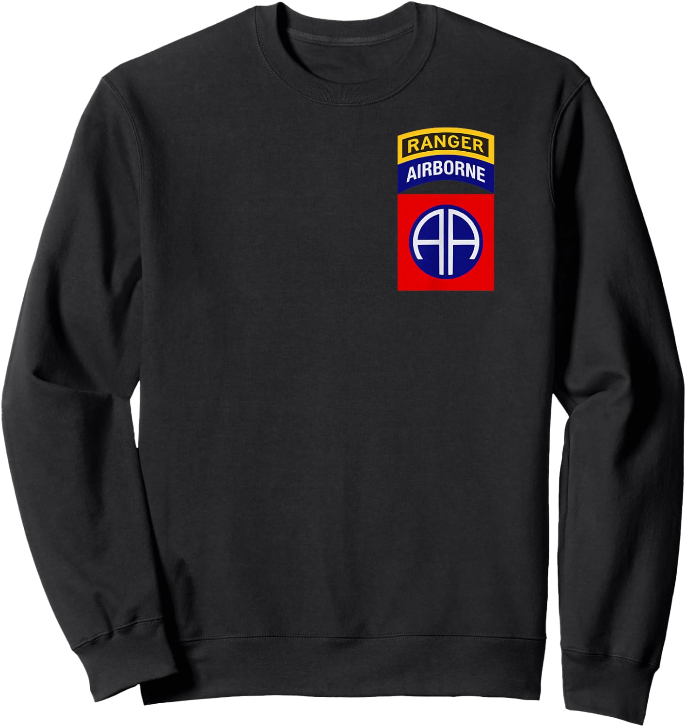 82nd Airborne Shirt - 82nd Airborne Ranger Shirt "Classic" Sweatshirt - Sweatshirt | Black