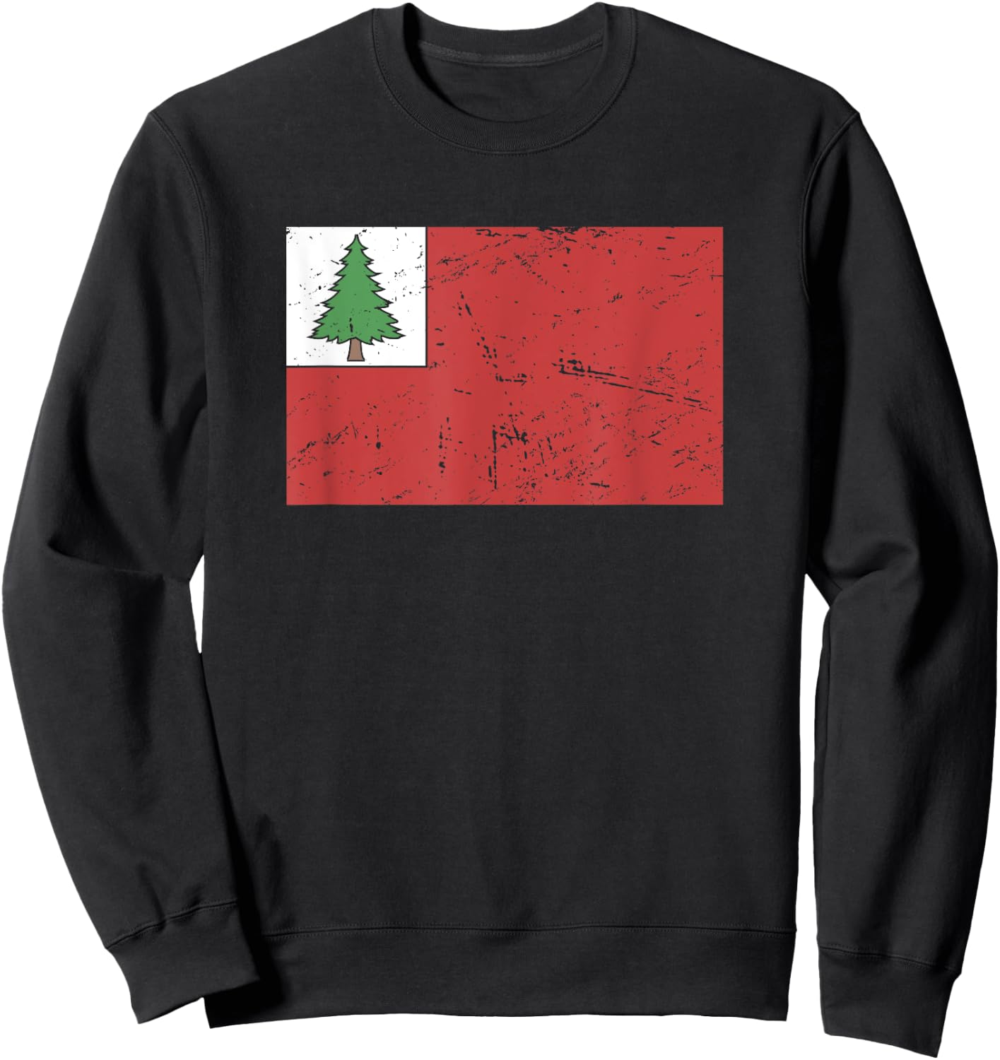 Flag Of New England 1776 American Revolutionary War Sweatshirt - Sweatshirt | Black