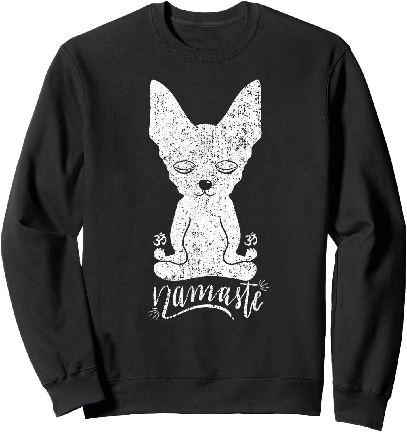 Chihuahua Yoga Namaste Meditation Dog Funny Sweatshirt - Sweatshirt | Black