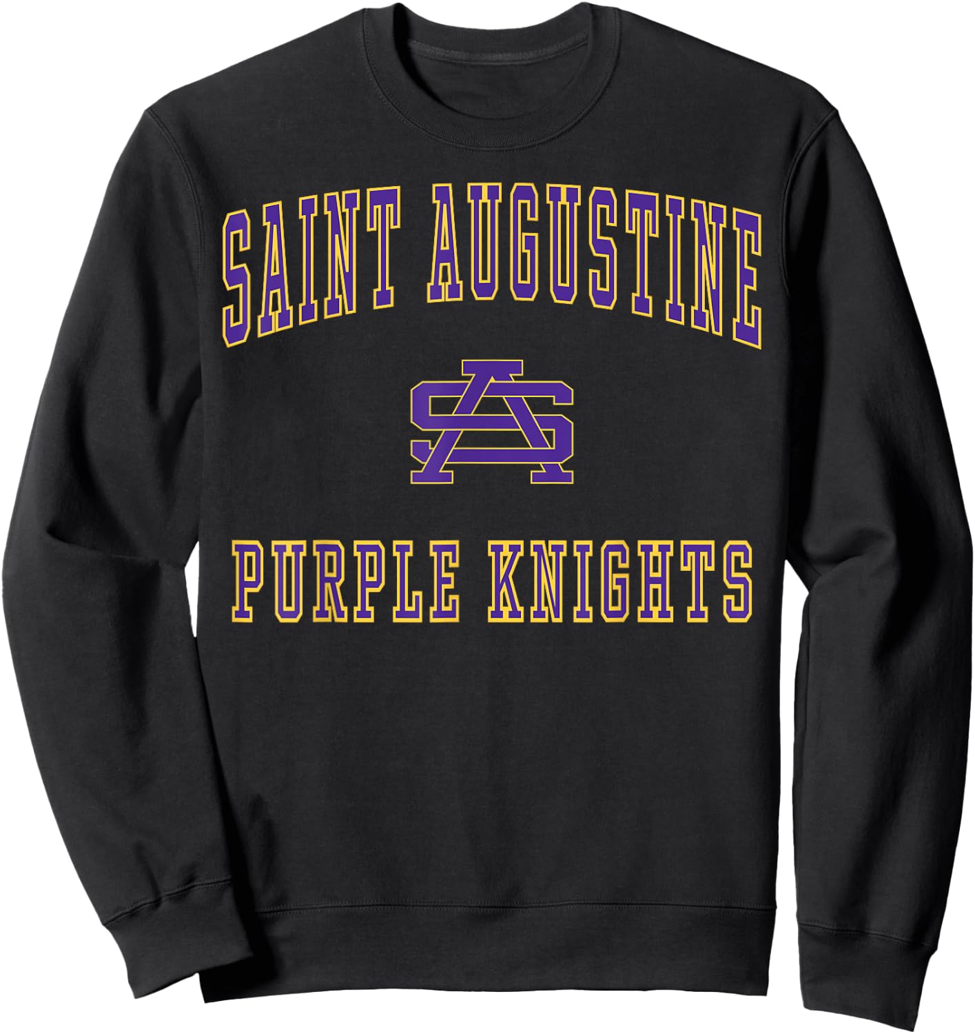 St. Augustine High School Purple Knights C1 Sweatshirt - Sweatshirt | Black