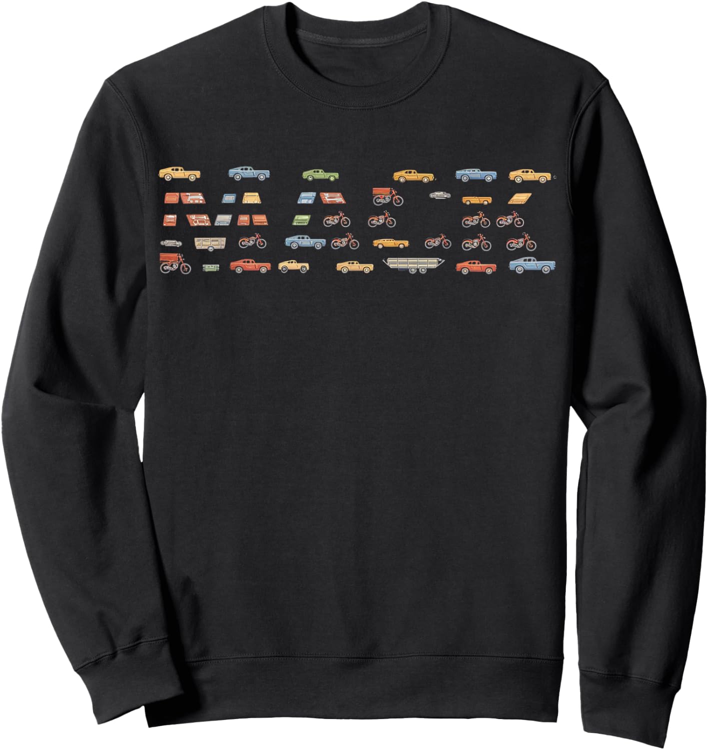 Mack Custom Name Personalized Classic Cars Boys Women Men Sweatshirt - Sweatshirt | Black
