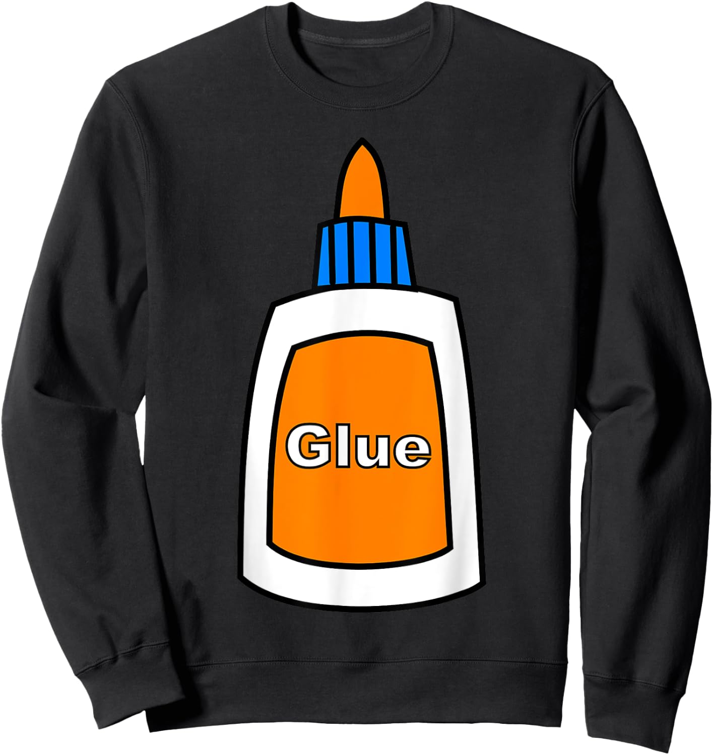 Glue Bottle Funny School Supply Halloween Costume Sweatshirt - Sweatshirt | Black