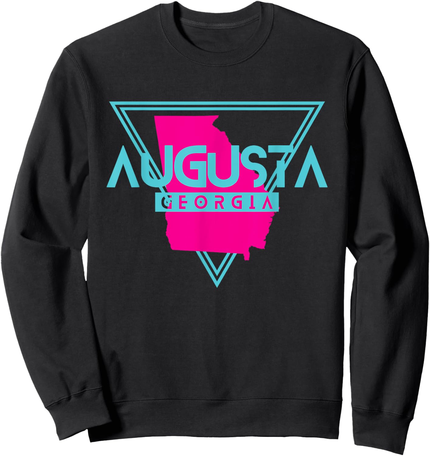 Augusta Georgia T Shirt Triangle GA Souvenirs Sweatshirt - Sweatshirt | Black